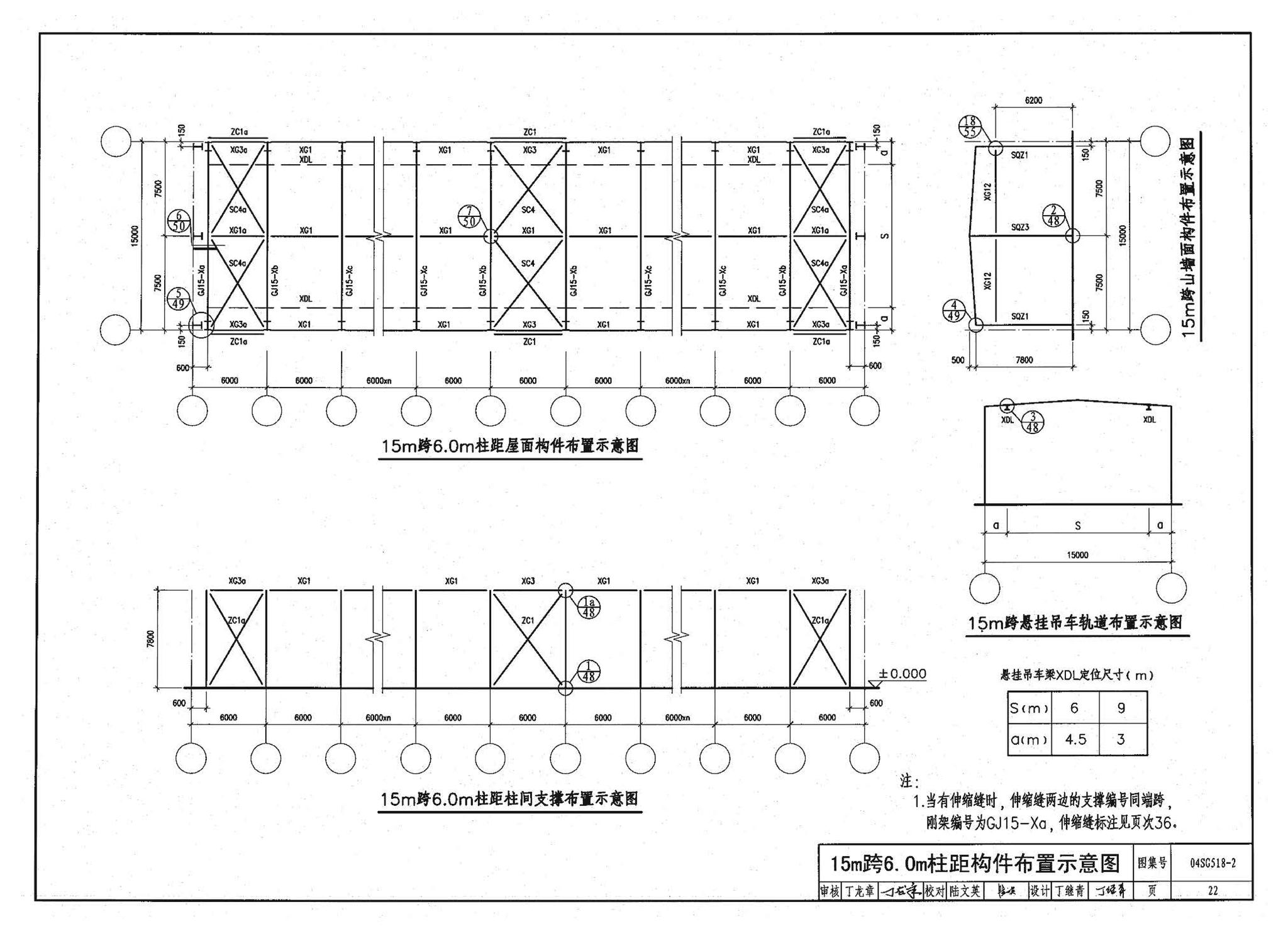 04SG518-2附构件详图--门式刚架轻型房屋钢结构（有悬挂吊车）附:构件详图