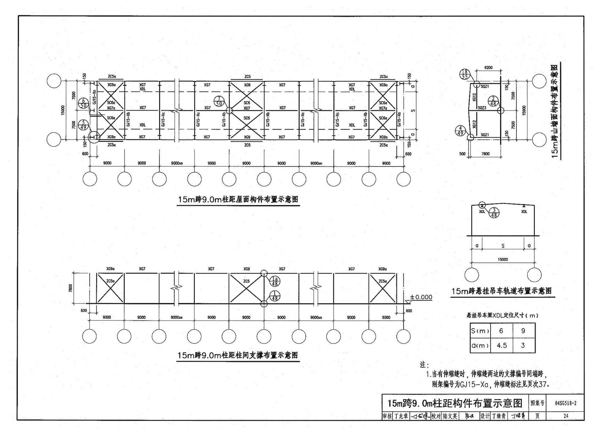 04SG518-2附构件详图--门式刚架轻型房屋钢结构（有悬挂吊车）附:构件详图