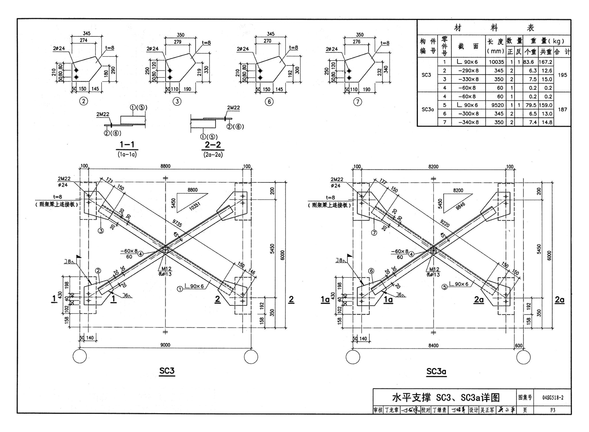 04SG518-2附构件详图--门式刚架轻型房屋钢结构（有悬挂吊车）附:构件详图