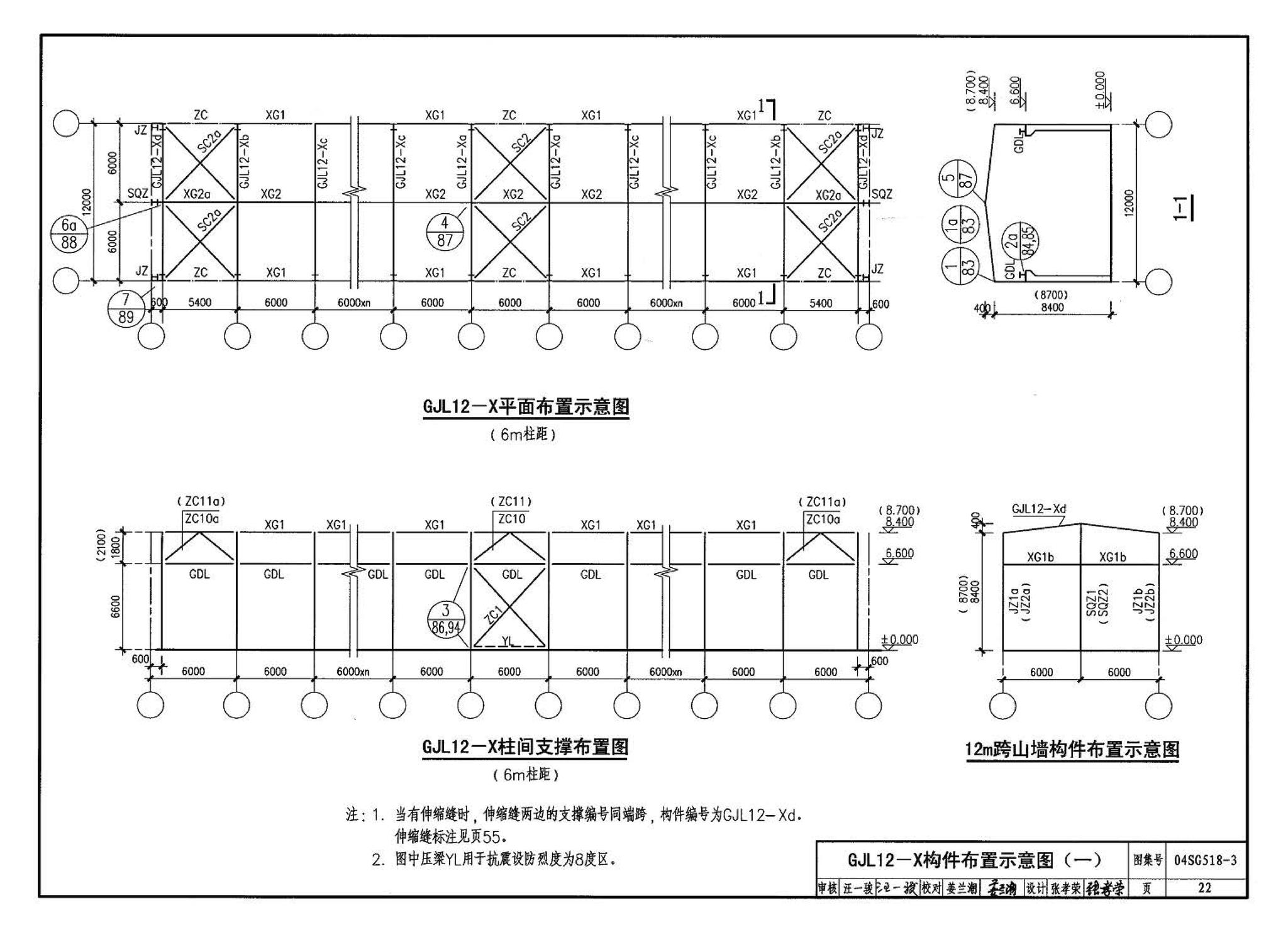 04SG518-3附构件详图--门式刚架轻型房屋钢结构（有吊车）附:构件详图