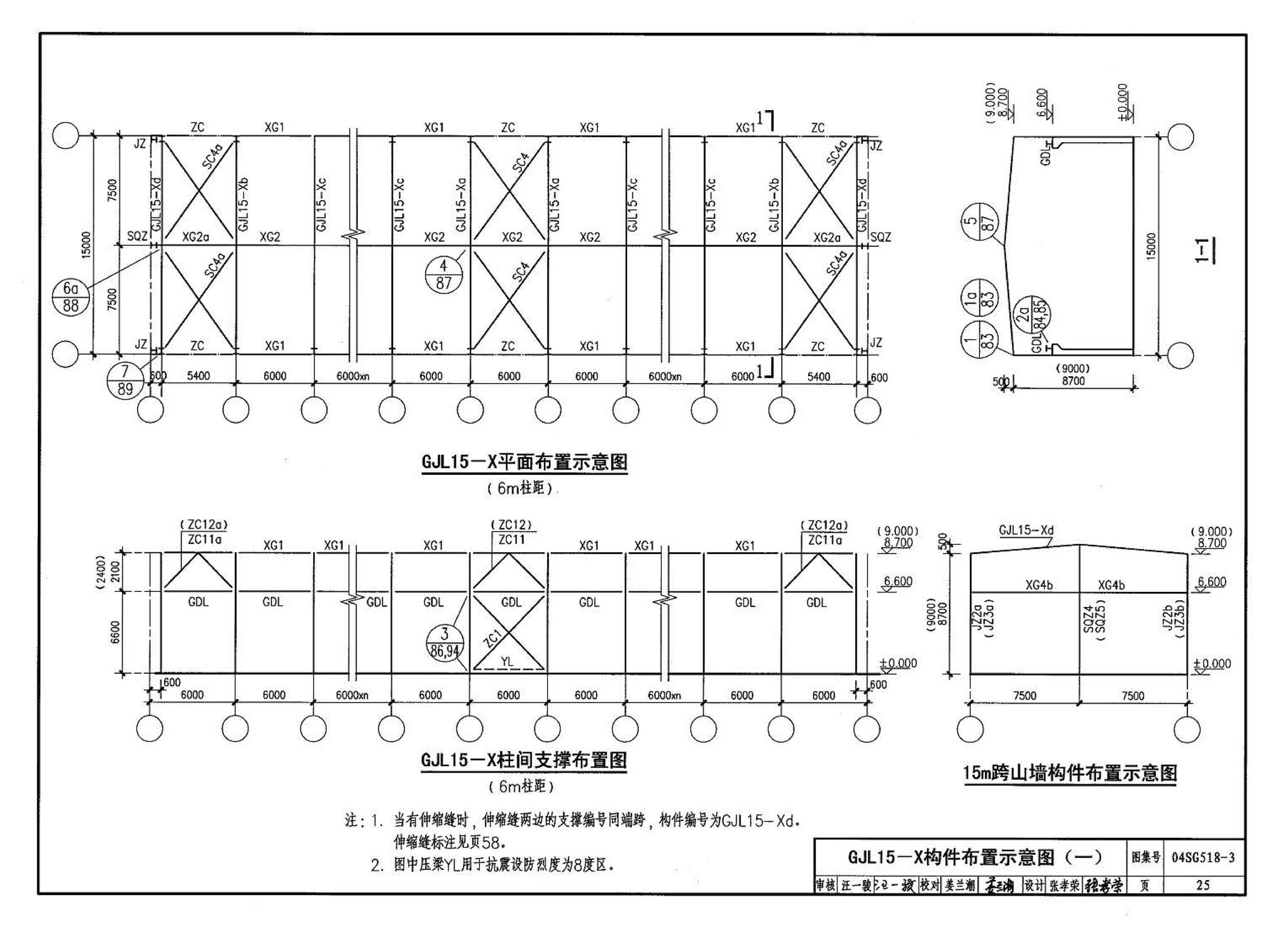 04SG518-3附构件详图--门式刚架轻型房屋钢结构（有吊车）附:构件详图