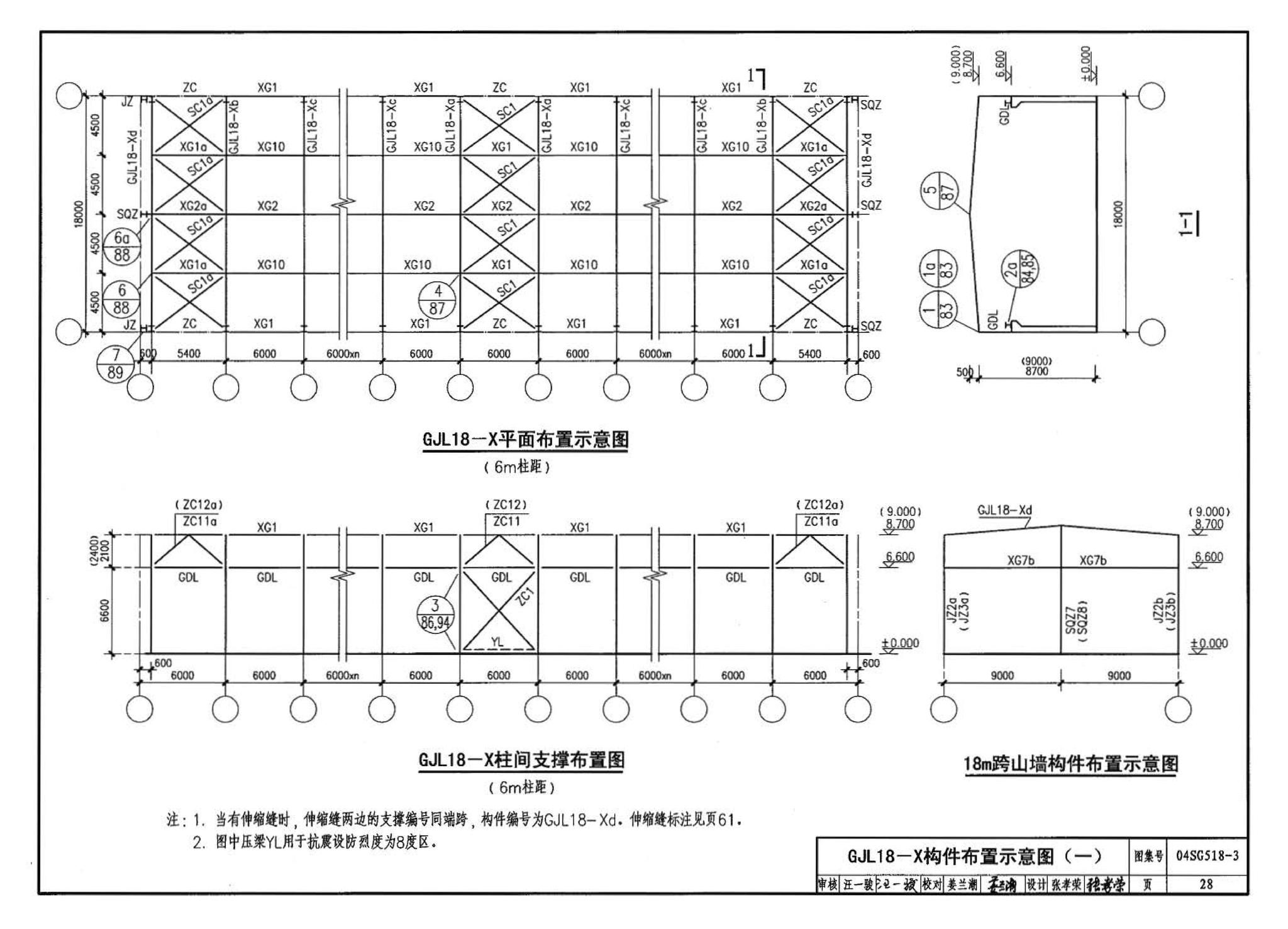 04SG518-3附构件详图--门式刚架轻型房屋钢结构（有吊车）附:构件详图