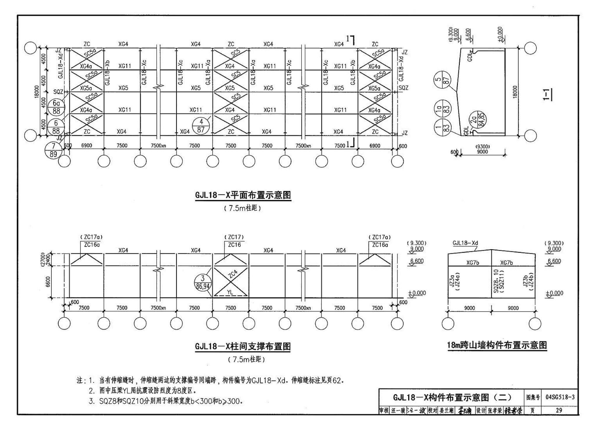 04SG518-3附构件详图--门式刚架轻型房屋钢结构（有吊车）附:构件详图