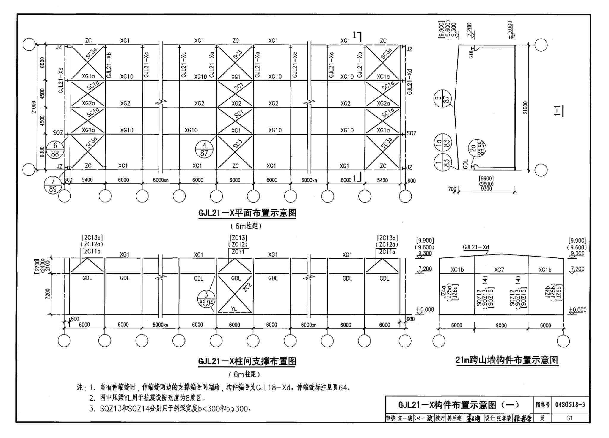 04SG518-3附构件详图--门式刚架轻型房屋钢结构（有吊车）附:构件详图