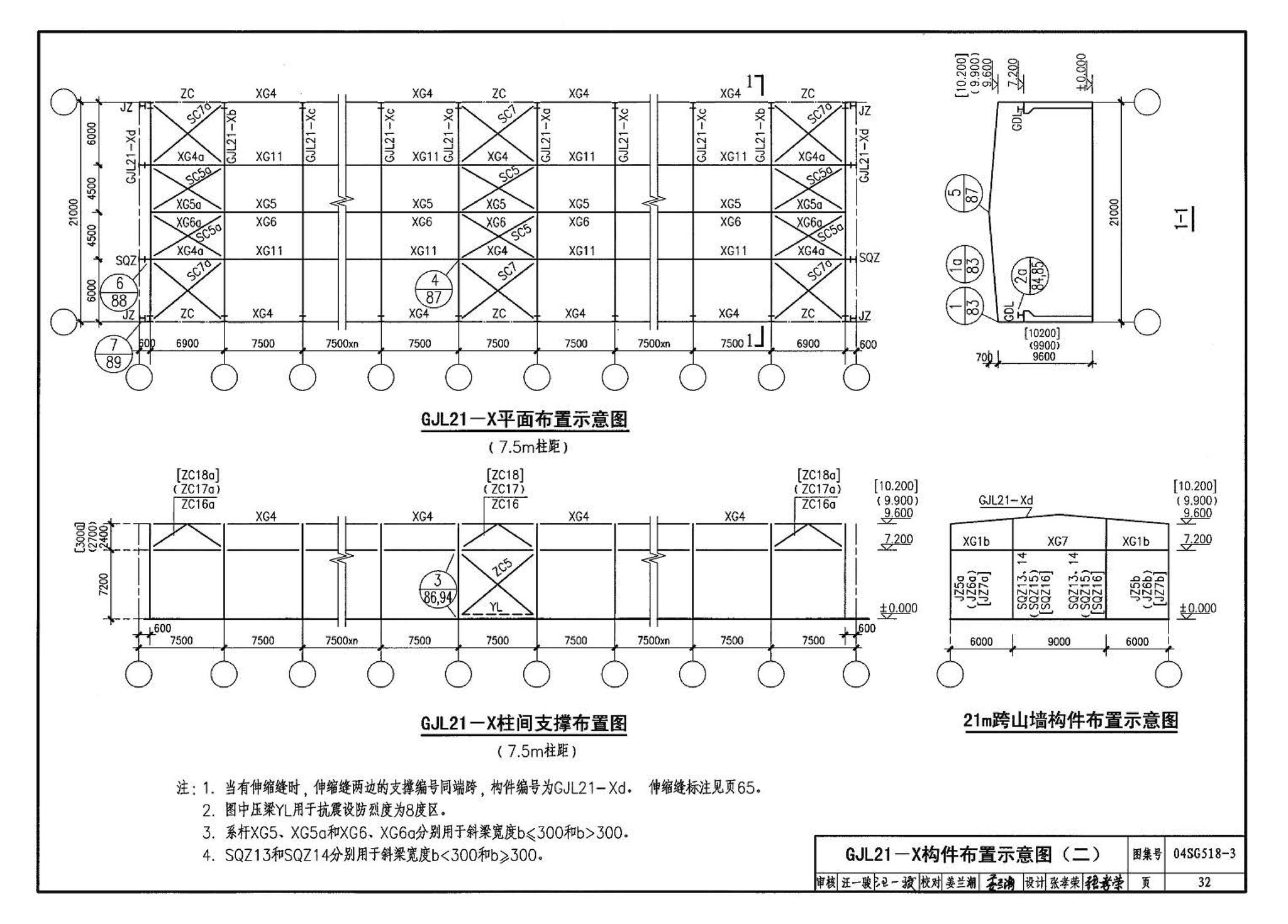 04SG518-3附构件详图--门式刚架轻型房屋钢结构（有吊车）附:构件详图