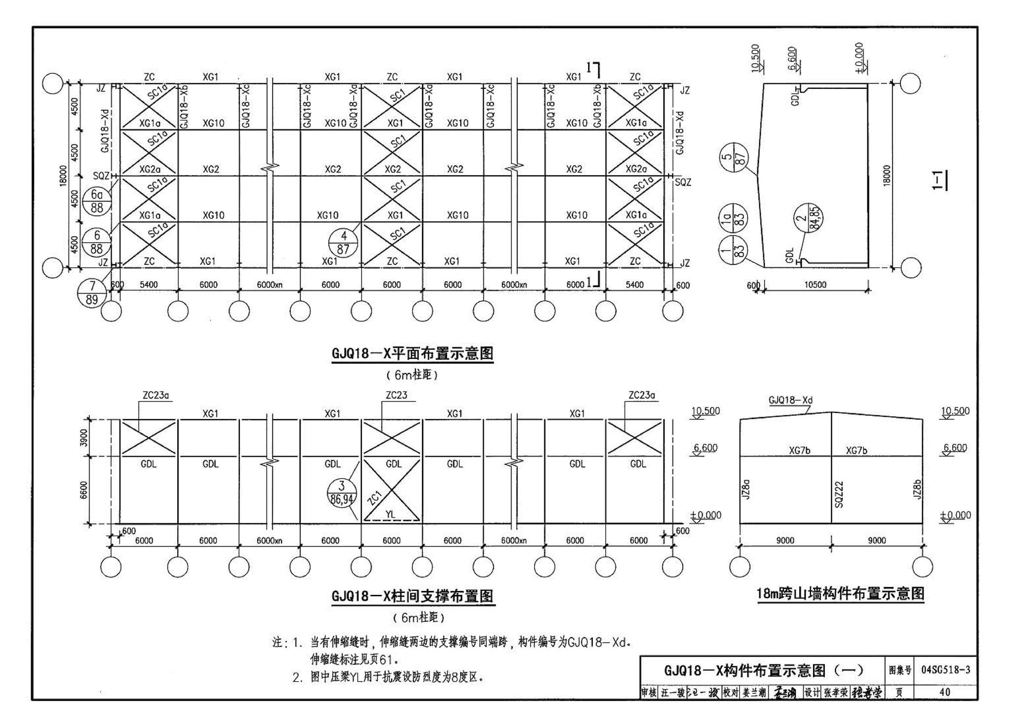 04SG518-3附构件详图--门式刚架轻型房屋钢结构（有吊车）附:构件详图