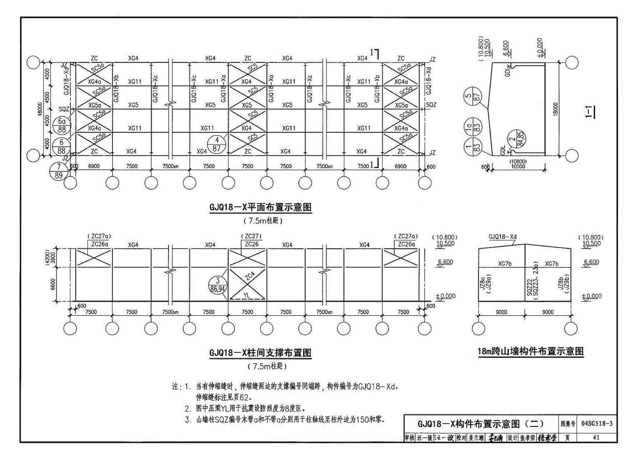 04SG518-3附构件详图--门式刚架轻型房屋钢结构（有吊车）附:构件详图