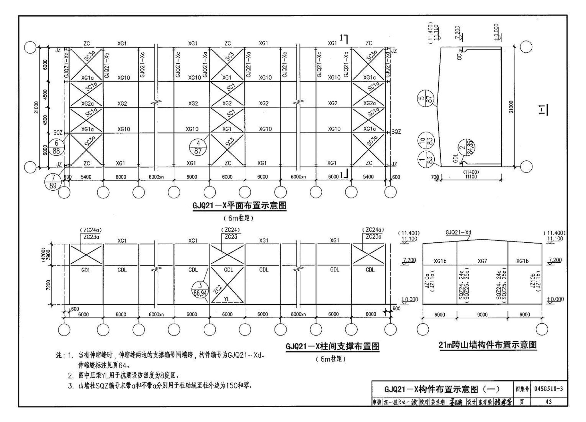 04SG518-3附构件详图--门式刚架轻型房屋钢结构（有吊车）附:构件详图