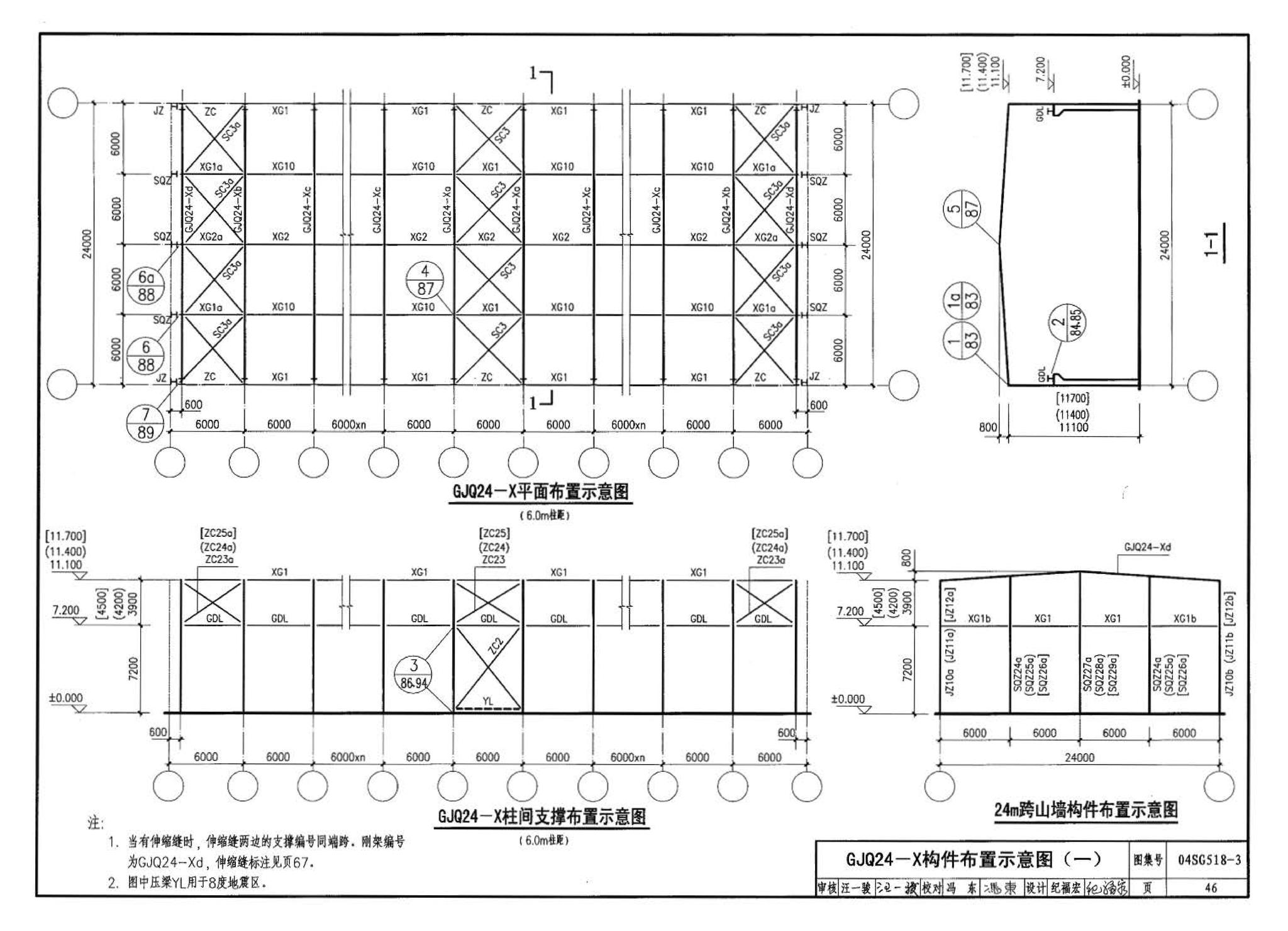 04SG518-3附构件详图--门式刚架轻型房屋钢结构（有吊车）附:构件详图