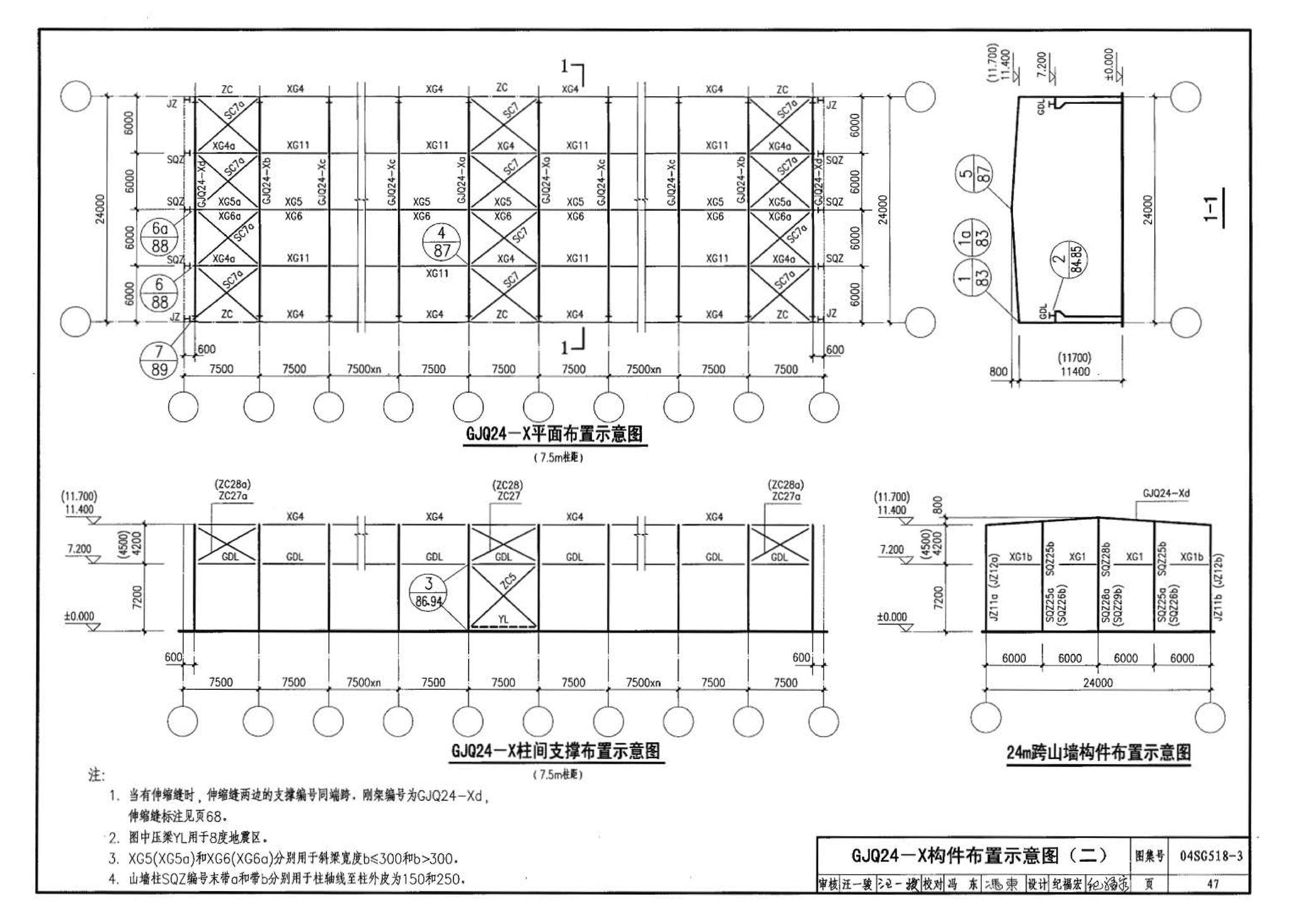 04SG518-3附构件详图--门式刚架轻型房屋钢结构（有吊车）附:构件详图