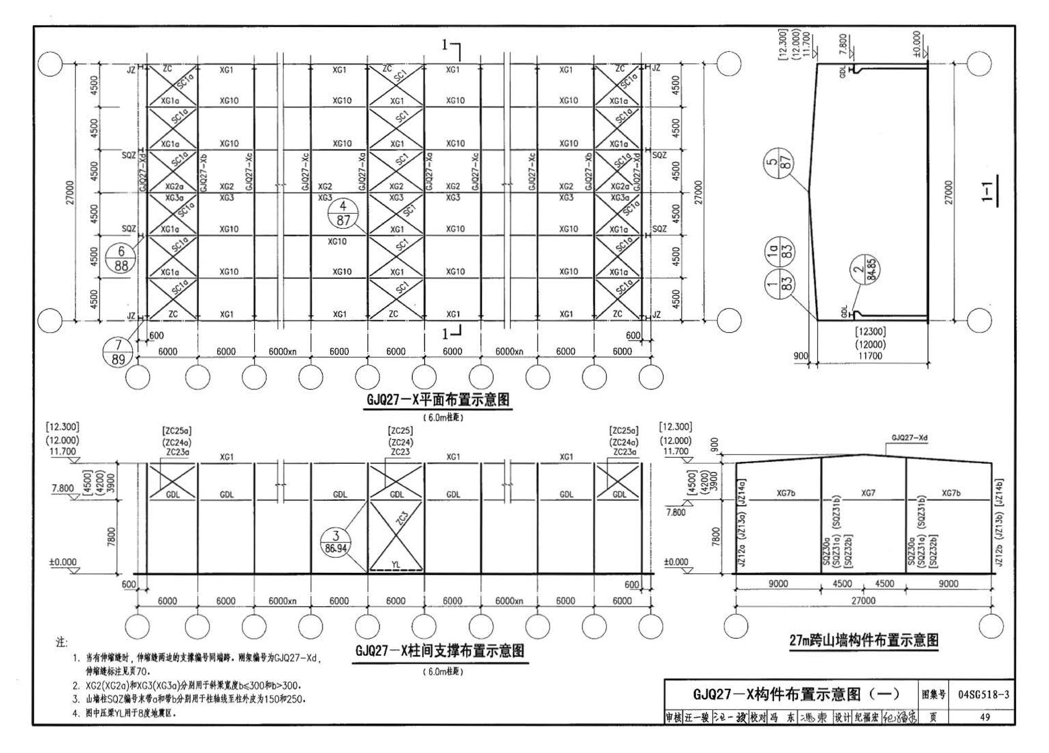 04SG518-3附构件详图--门式刚架轻型房屋钢结构（有吊车）附:构件详图