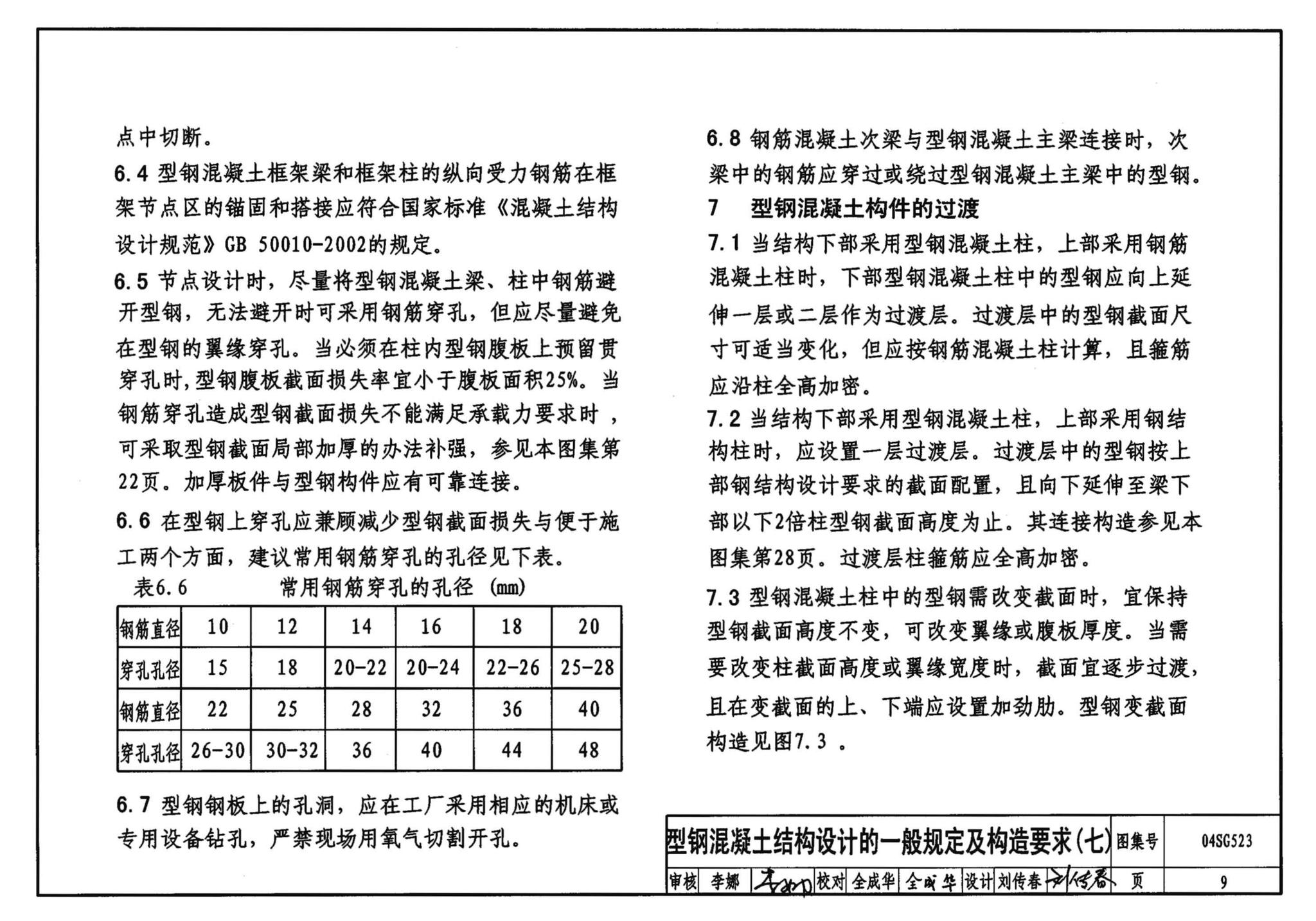 04SG523--型钢混凝土组合结构构造