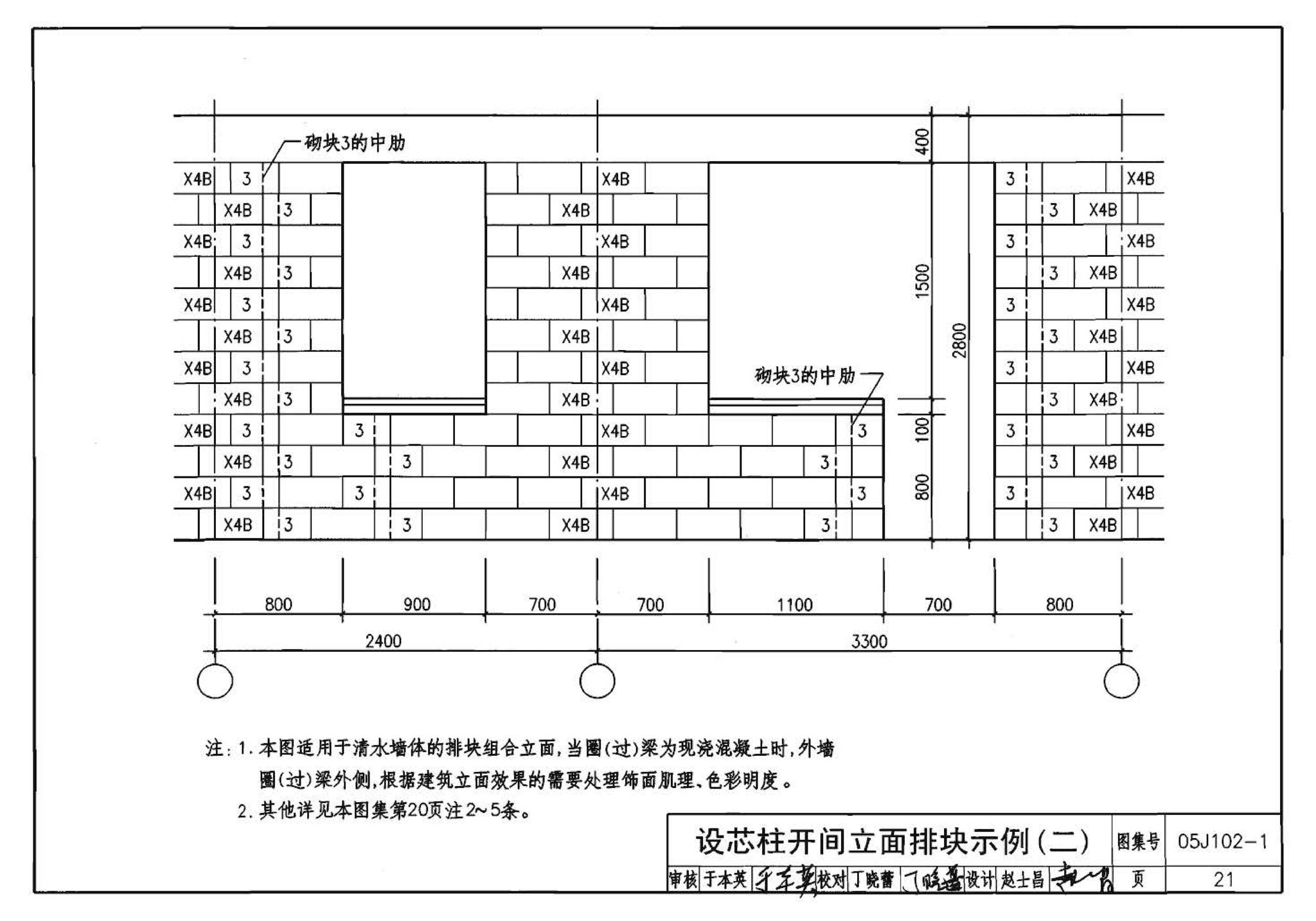 05J102-1--混凝土小型空心砌块墙体建筑构造