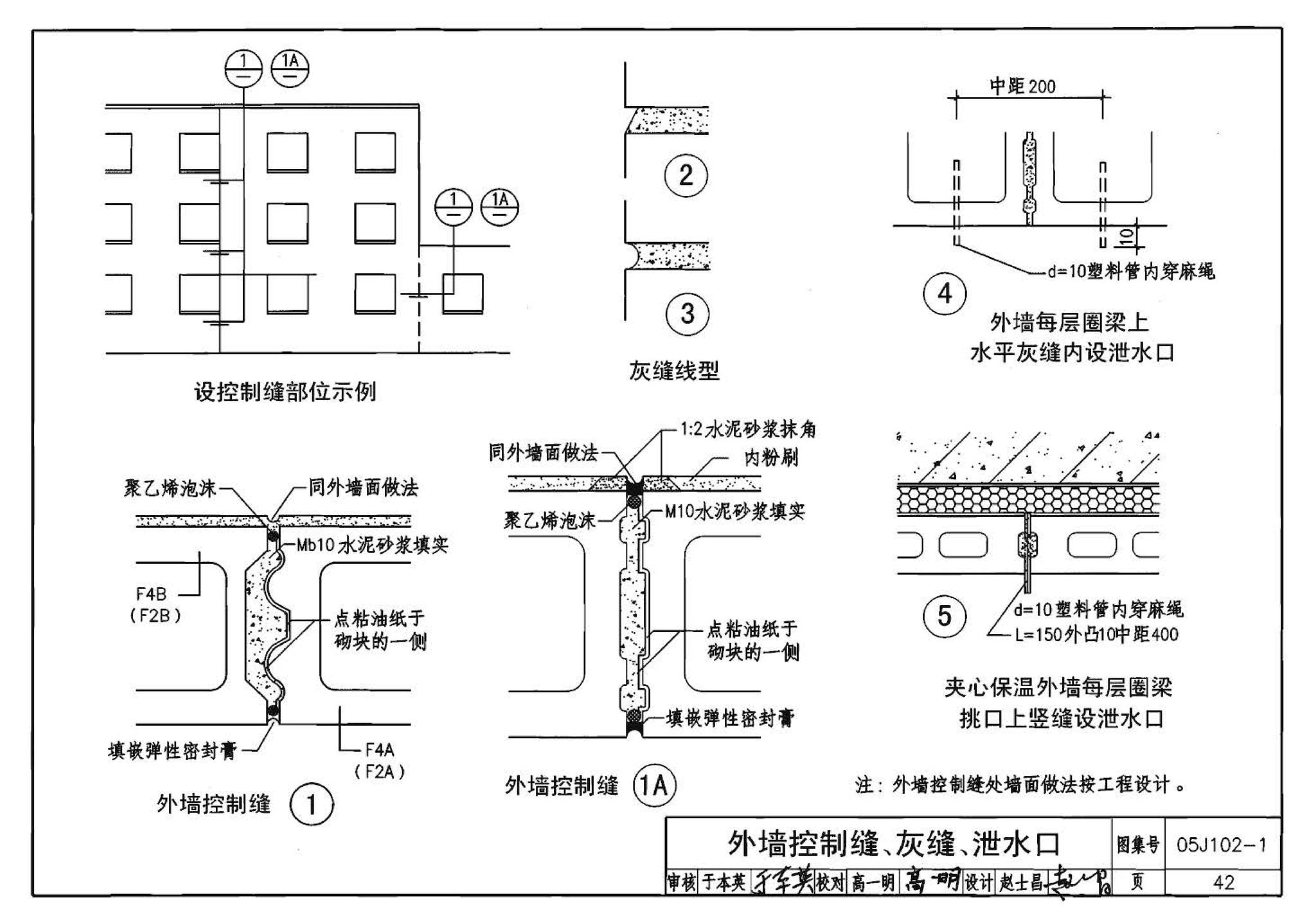 05J102-1--混凝土小型空心砌块墙体建筑构造