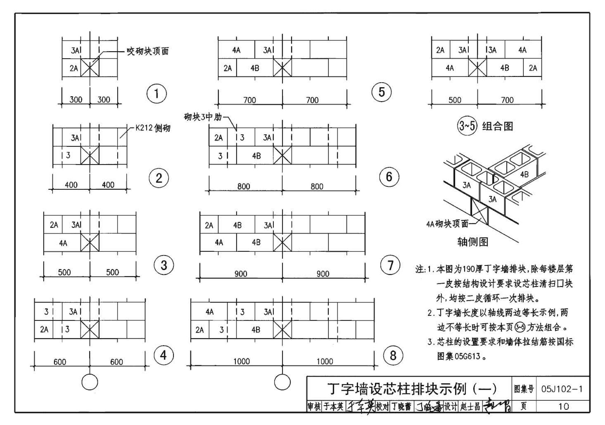 05J102-1--混凝土小型空心砌块墙体建筑构造