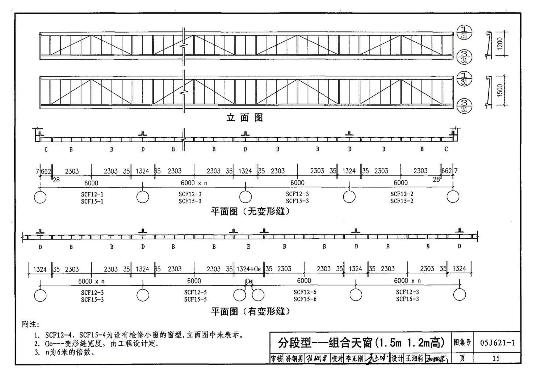 05J621-1--天窗－上悬钢天窗、中悬钢天窗、平天窗