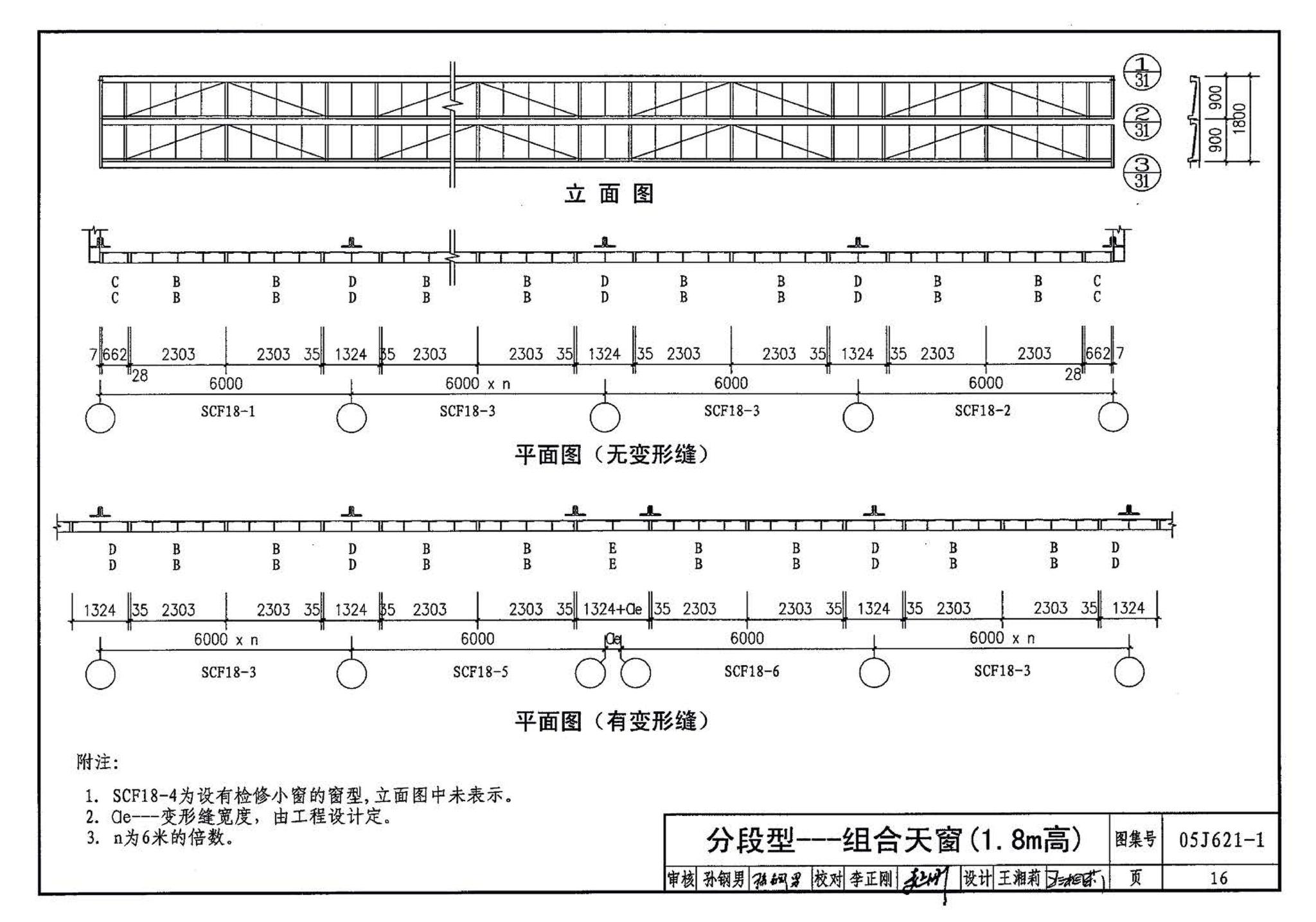 05J621-1--天窗－上悬钢天窗、中悬钢天窗、平天窗