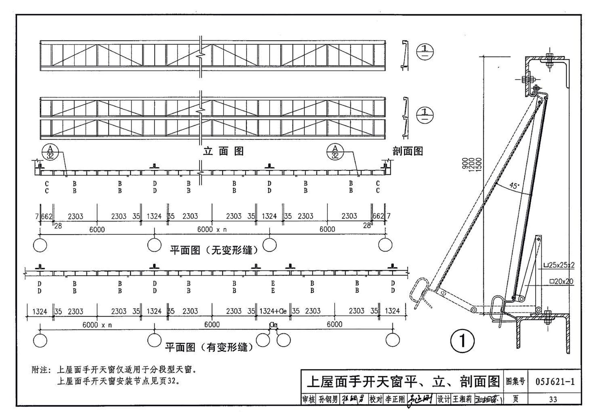 05J621-1--天窗－上悬钢天窗、中悬钢天窗、平天窗