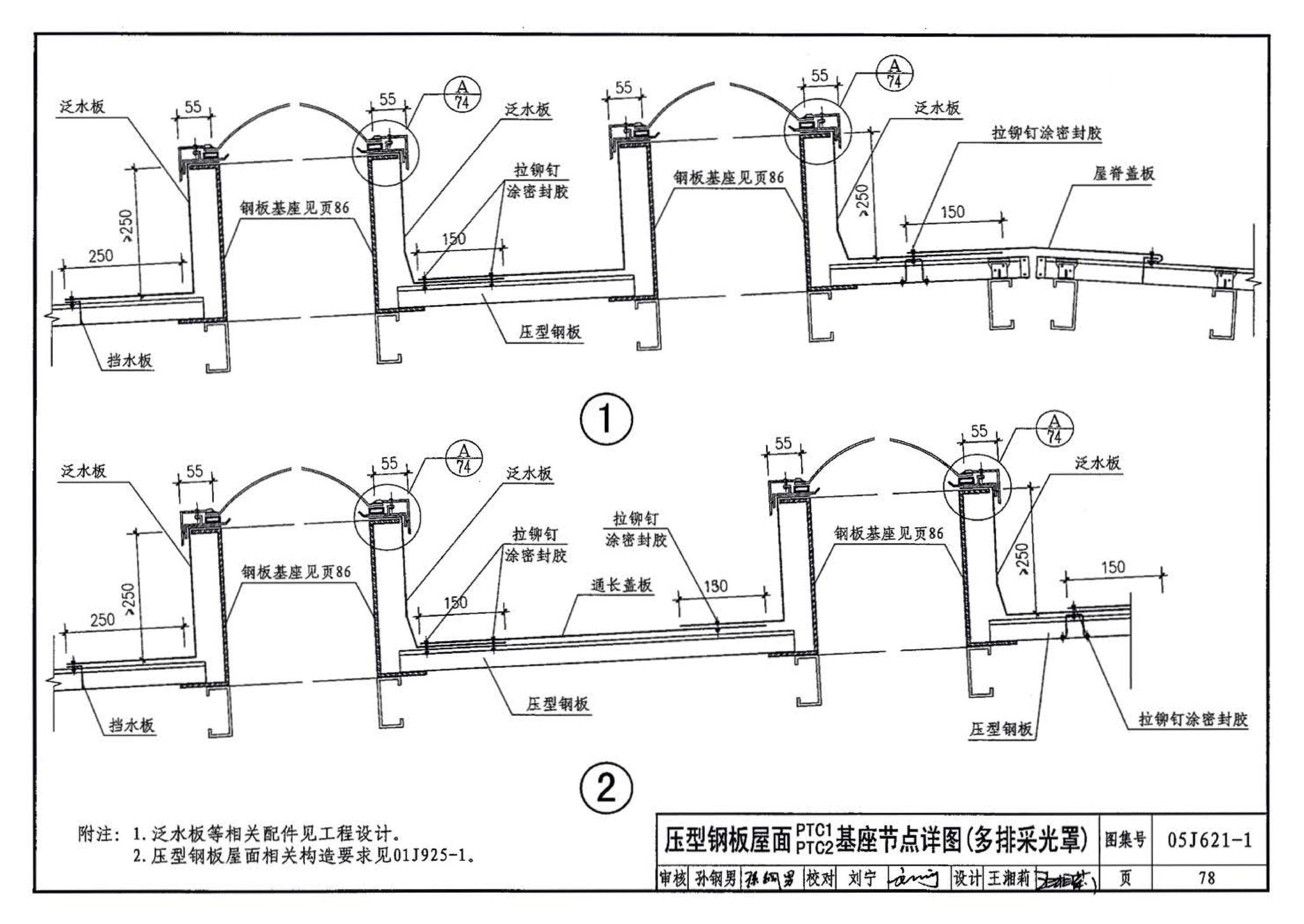 05J621-1--天窗－上悬钢天窗、中悬钢天窗、平天窗