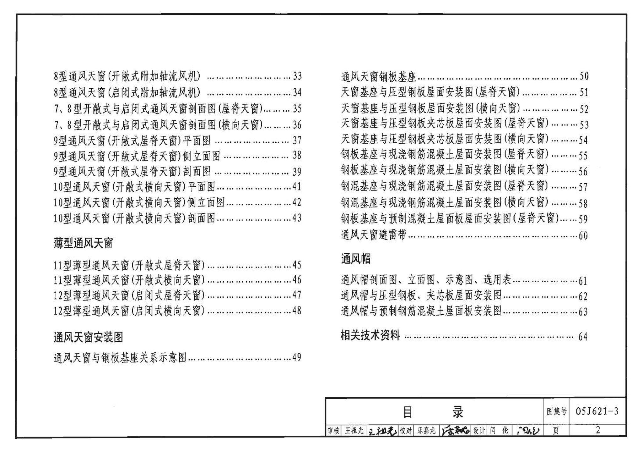 05J621-3--通风天窗