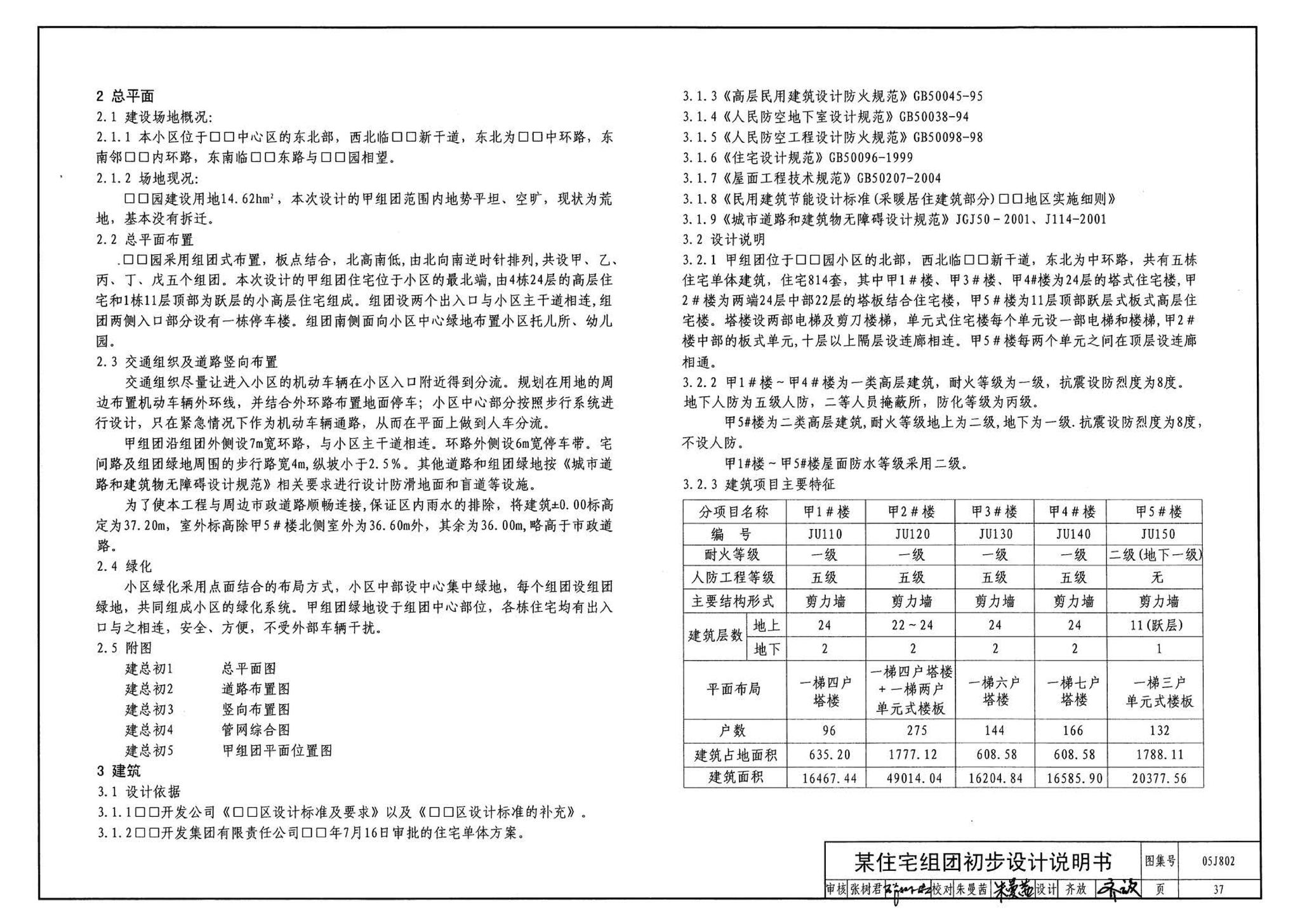 05J802--民用建筑工程建筑初步设计深度图样