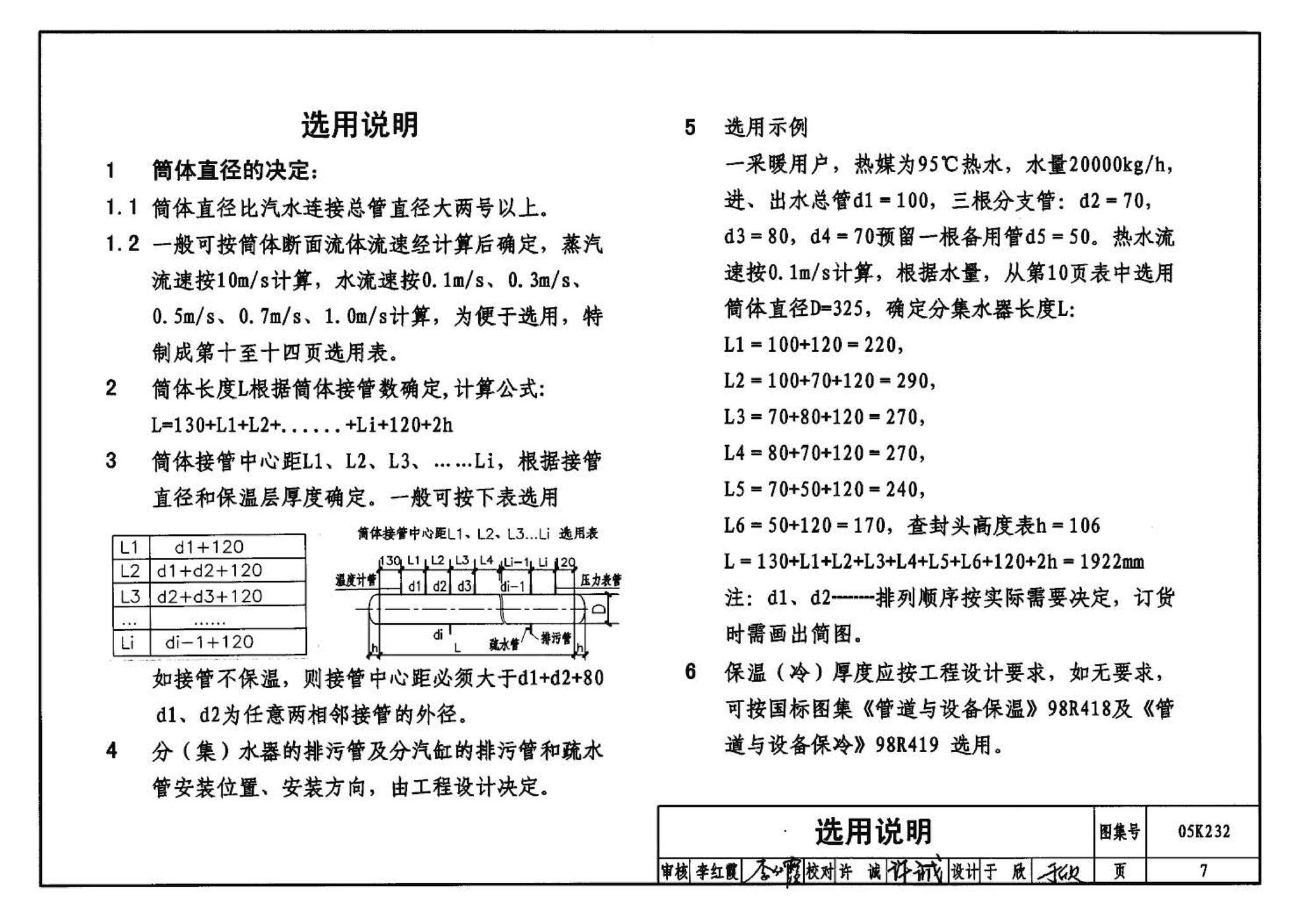 05K232--分(集)水器  分汽缸