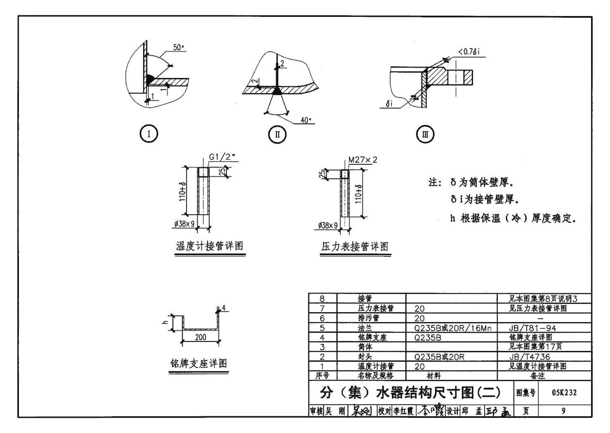 05K232--分(集)水器  分汽缸