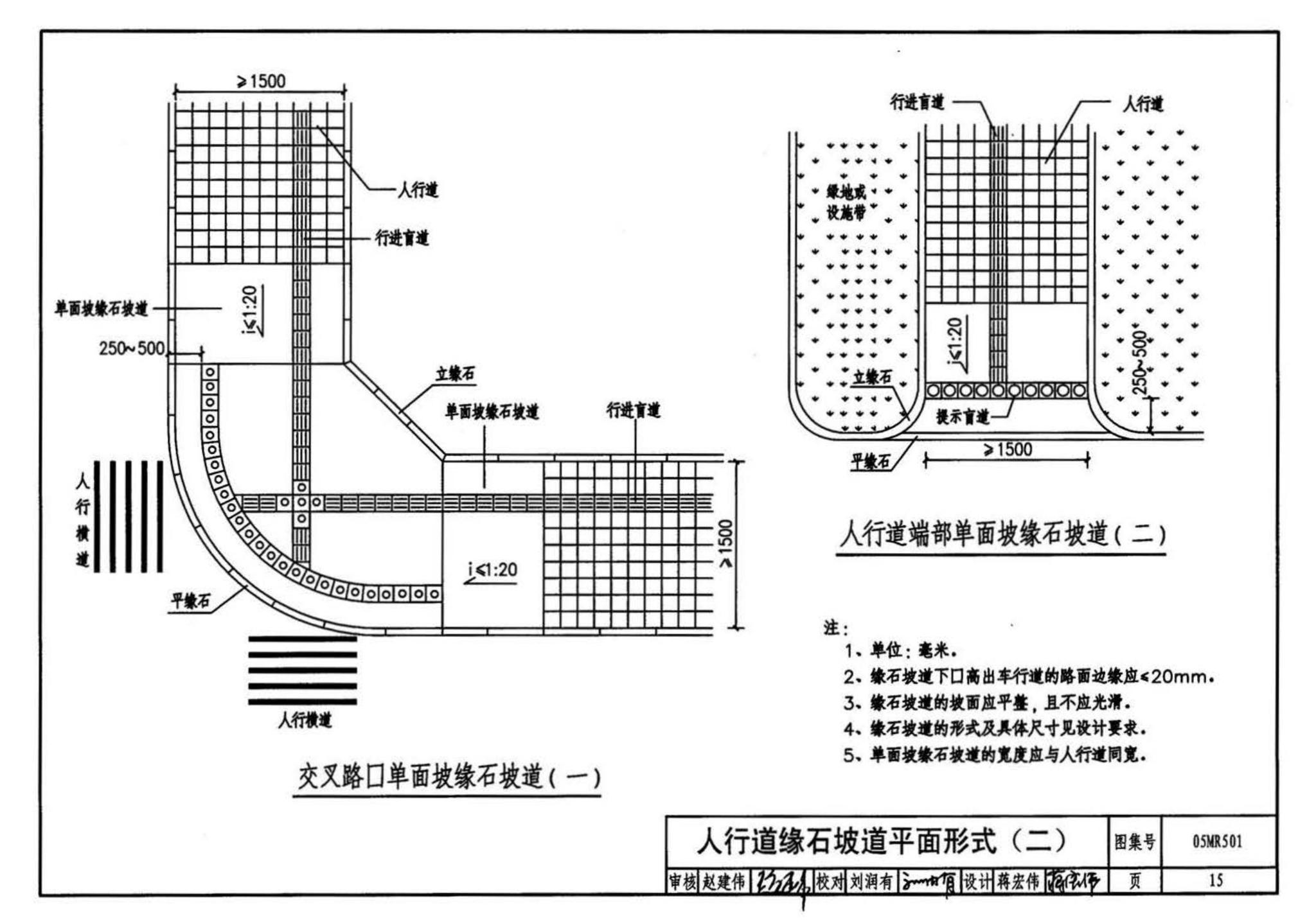 05MR501--城市道路──无障碍设计