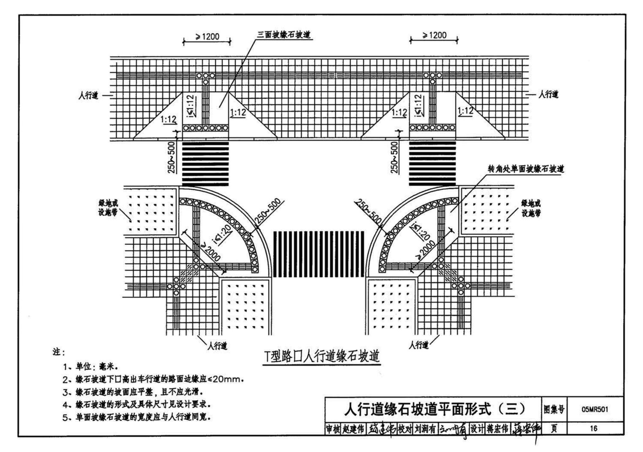 05MR501--城市道路──无障碍设计