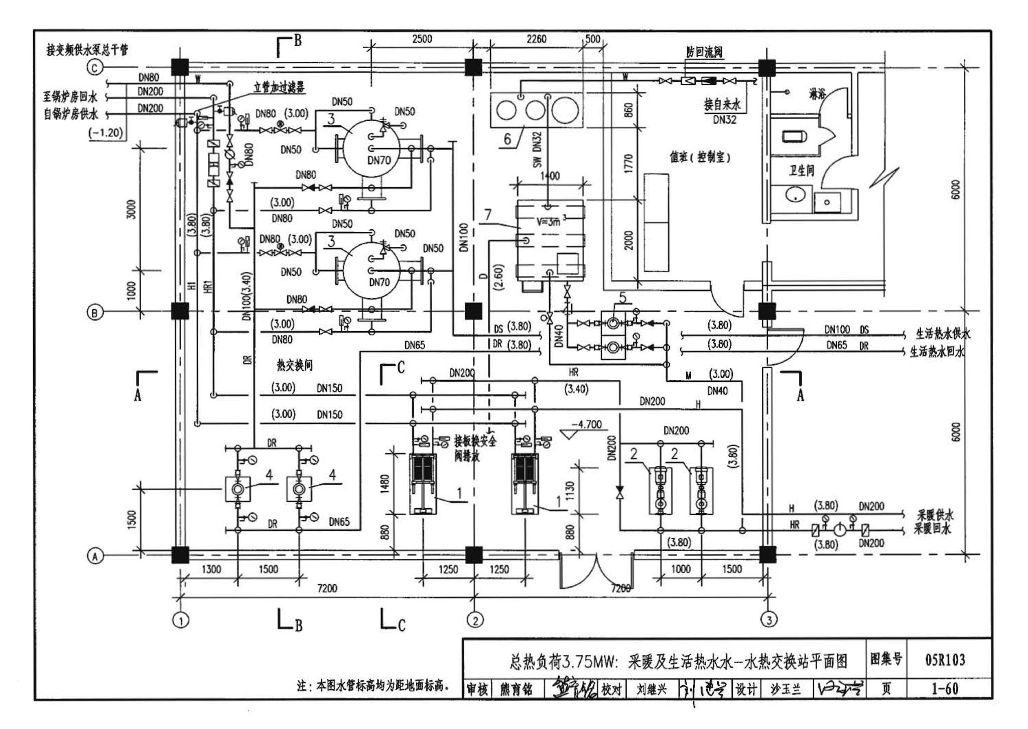 05R103--热交换站工程设计施工图集