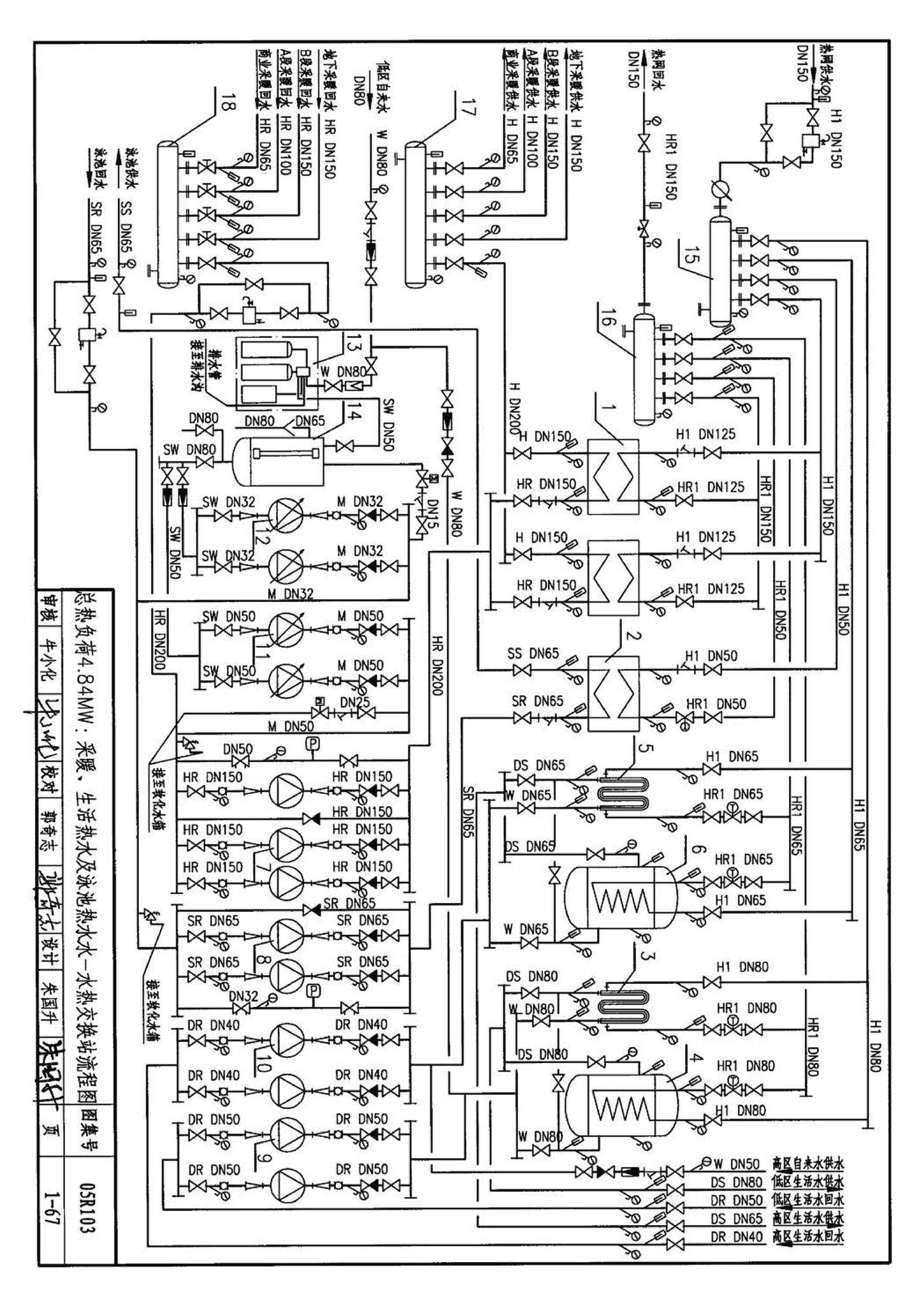 05R103--热交换站工程设计施工图集