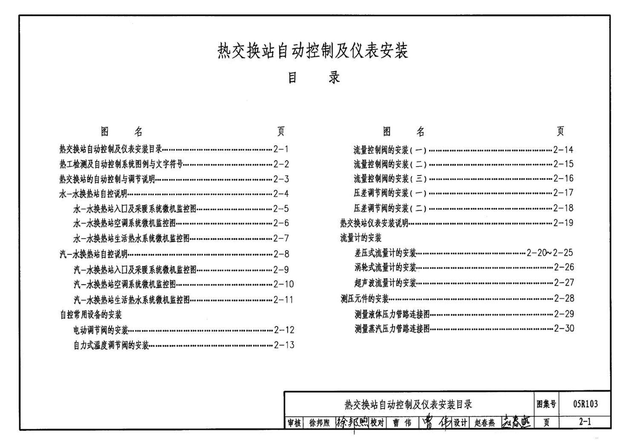 05R103--热交换站工程设计施工图集