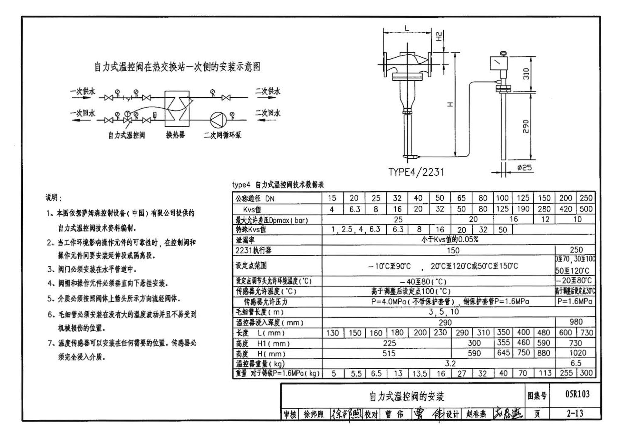 05R103--热交换站工程设计施工图集