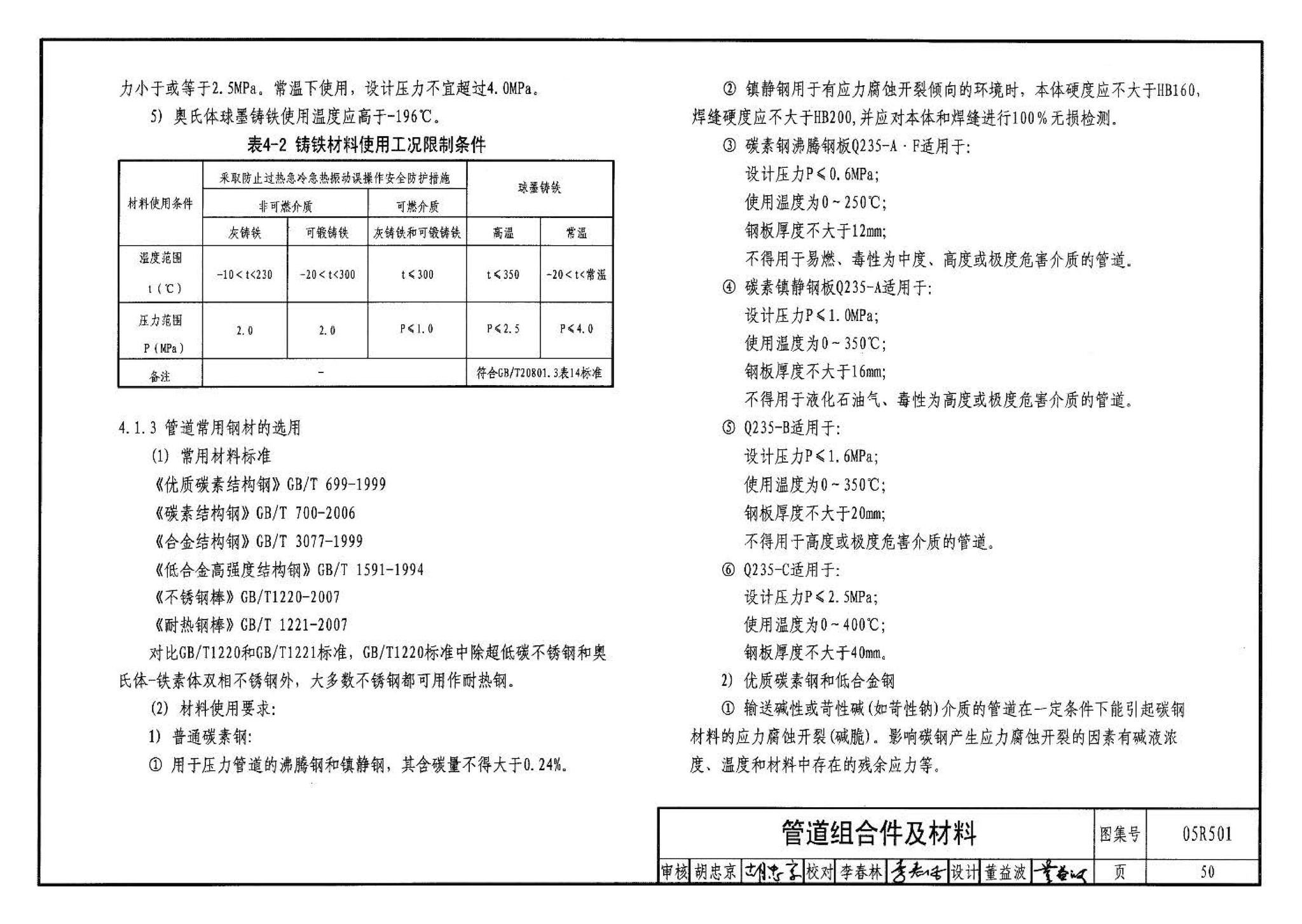 05R501--建筑公用设备专业常用压力管道设计