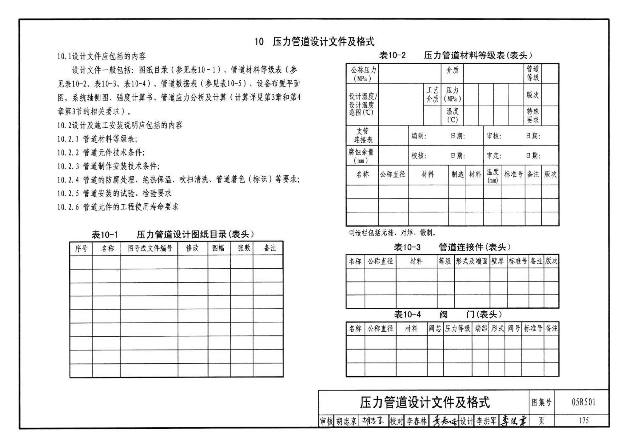 05R501--建筑公用设备专业常用压力管道设计