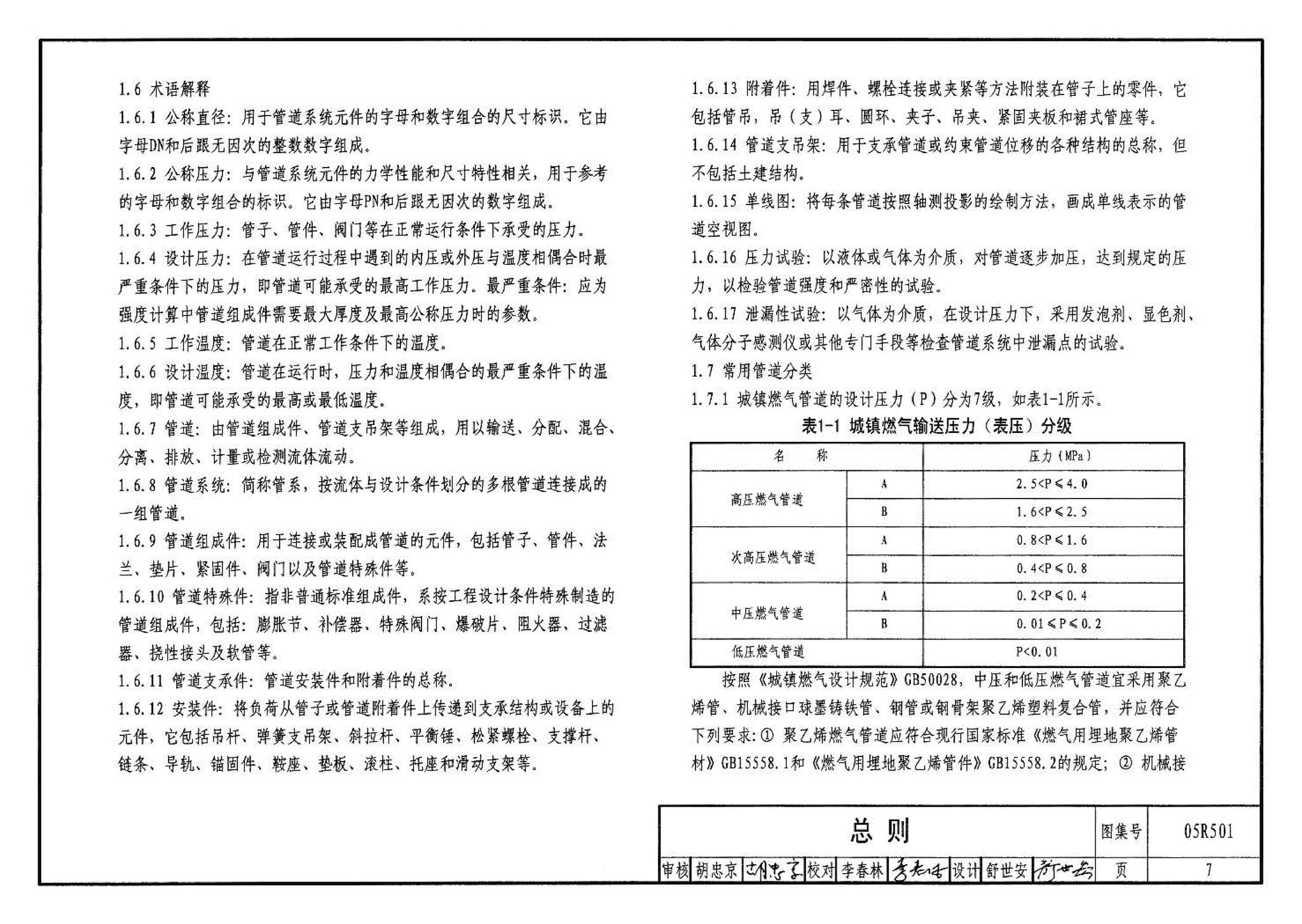 05R501--建筑公用设备专业常用压力管道设计