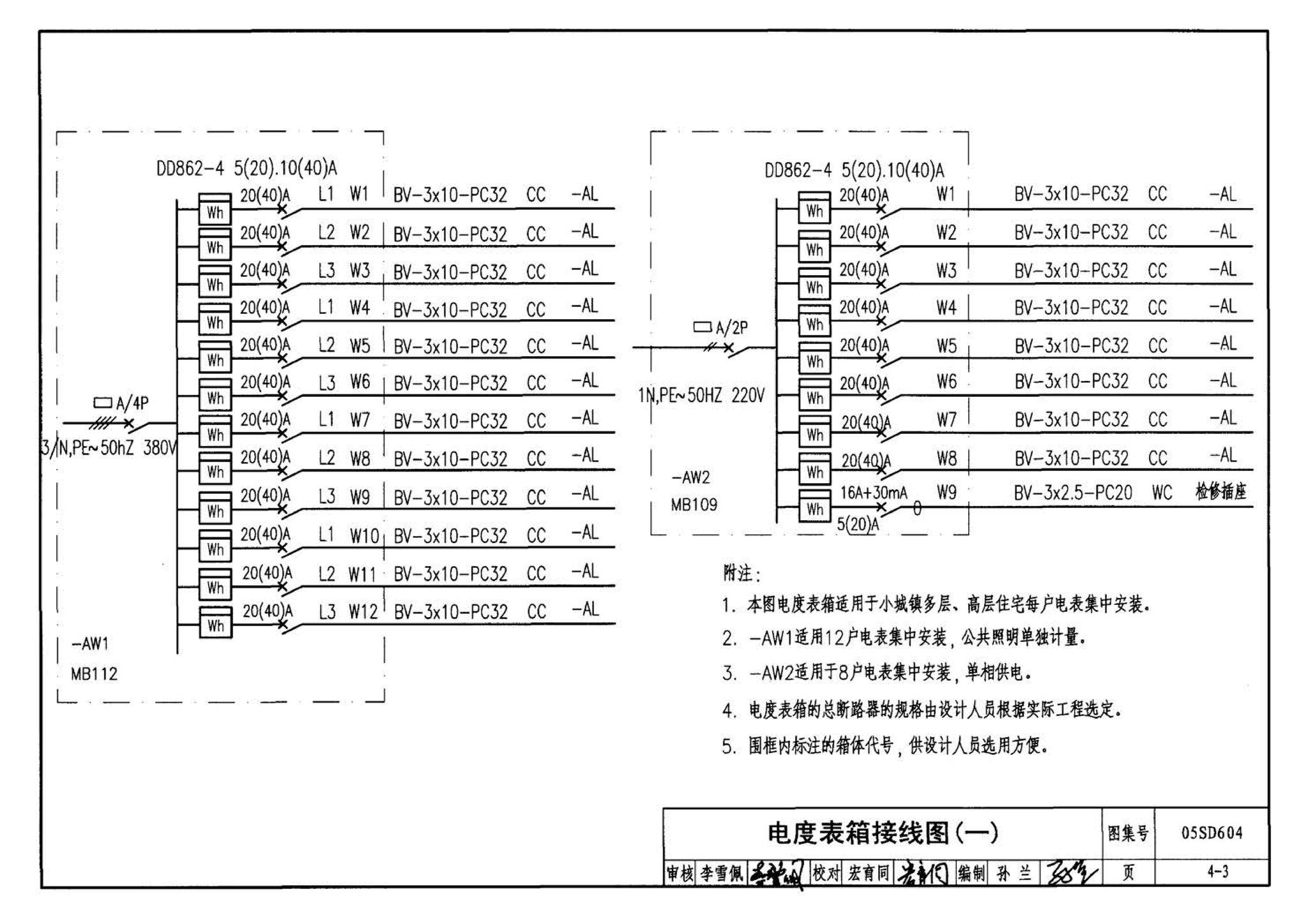 05SD604--小城镇住宅电气设计与安装