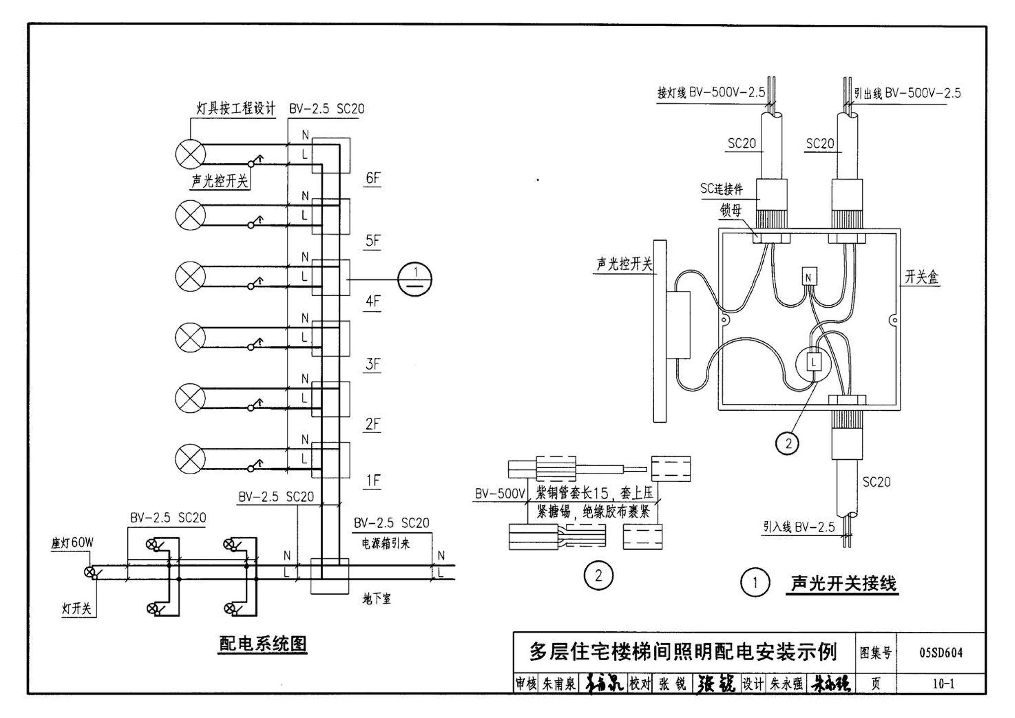 05SD604--小城镇住宅电气设计与安装