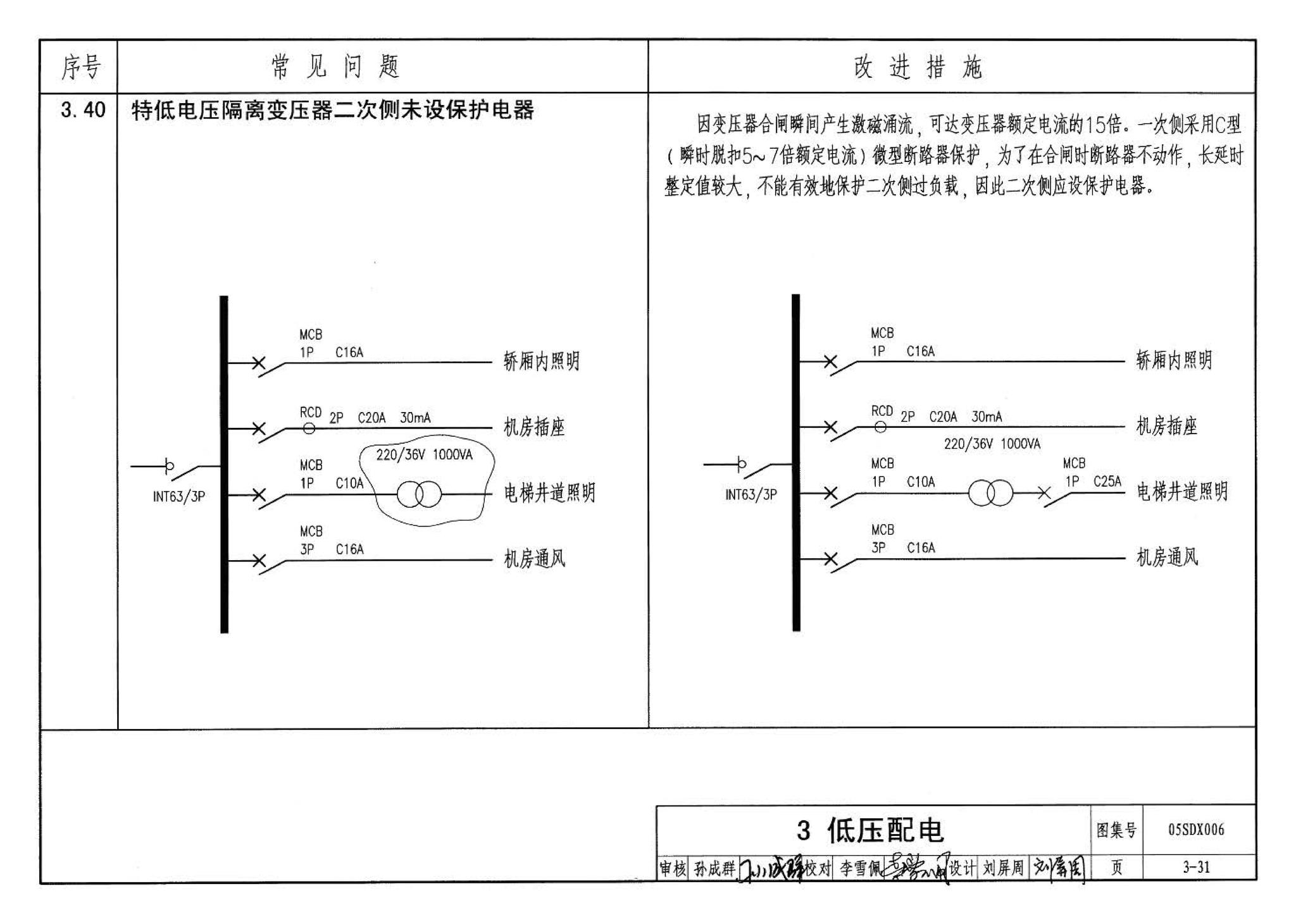 05SDX006--民用建筑工程设计常见问题分析及图示－电气专业