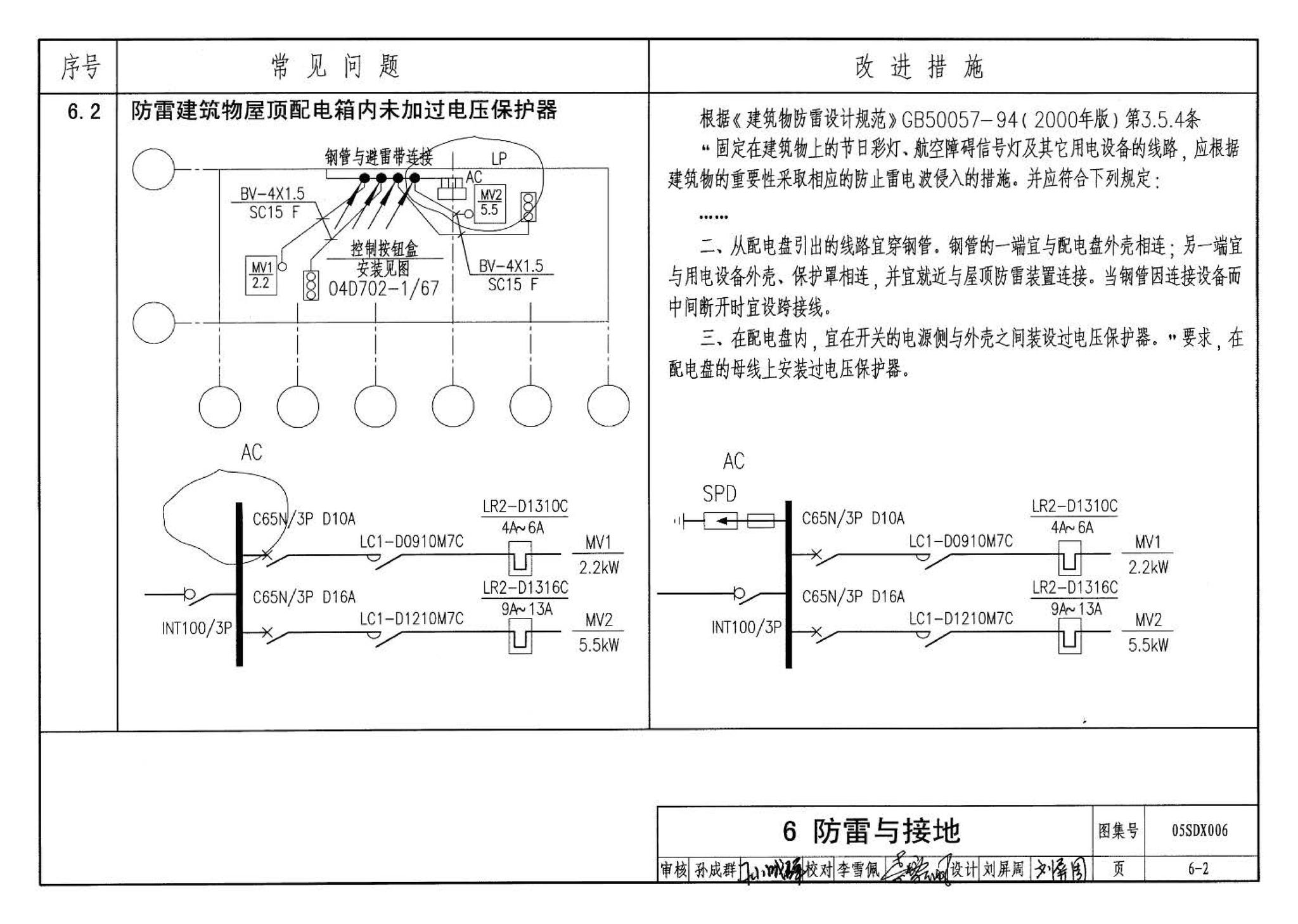 05SDX006--民用建筑工程设计常见问题分析及图示－电气专业