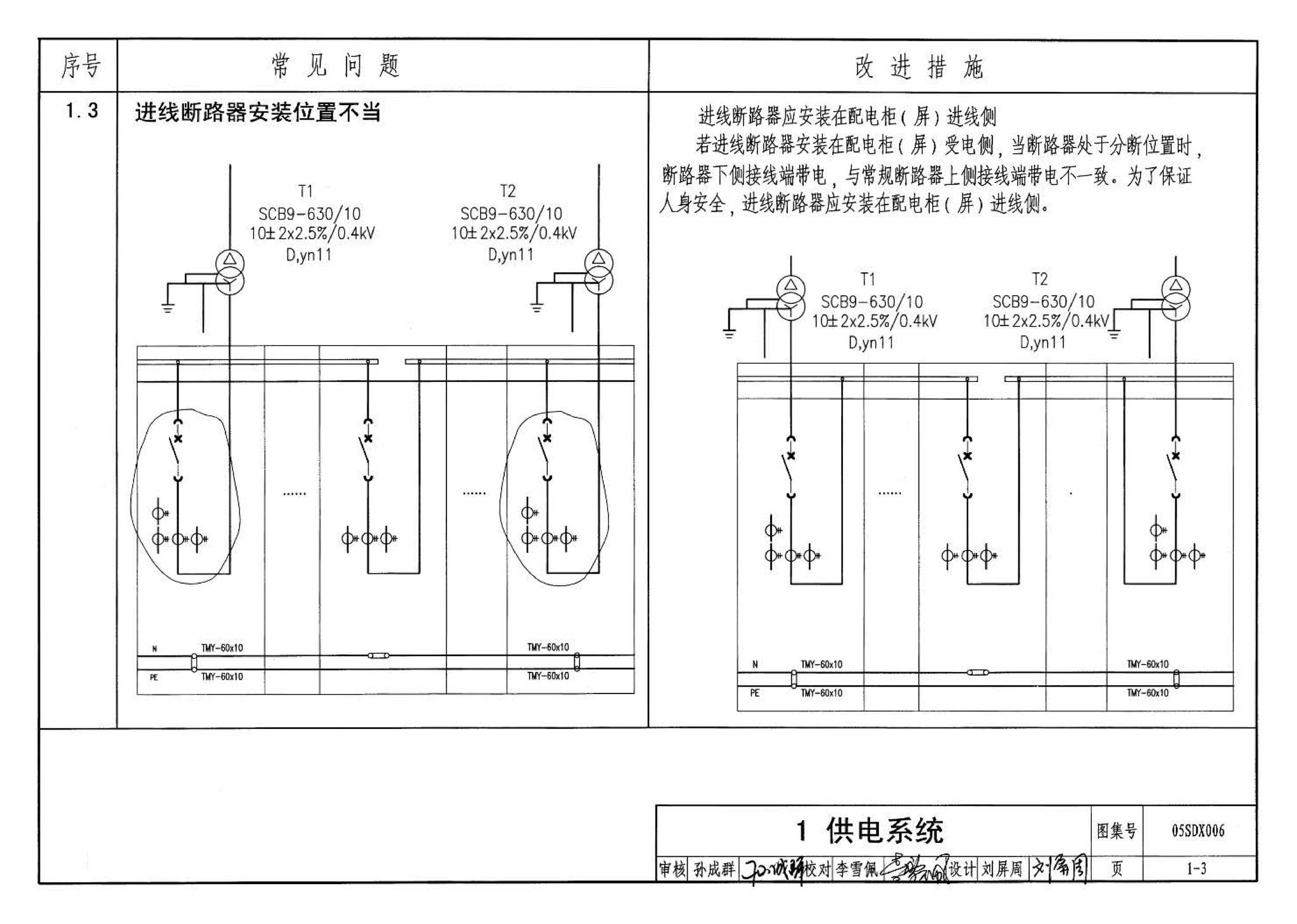 05SDX006--民用建筑工程设计常见问题分析及图示－电气专业