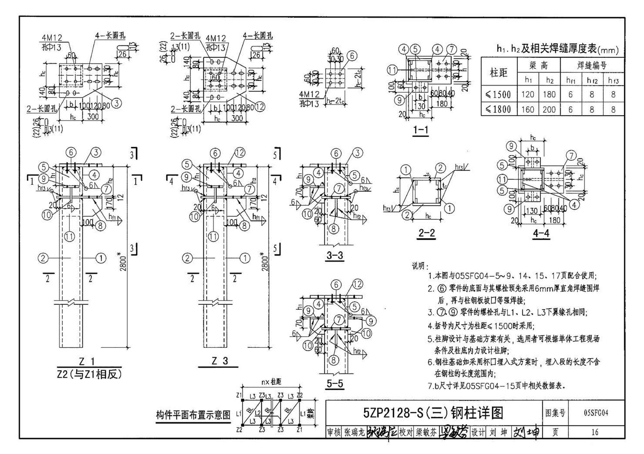 05SFJ05、05SFG04--防空地下室室外出入口部钢结构装配式防倒塌棚架 建筑、结构(设计、加工)合订本