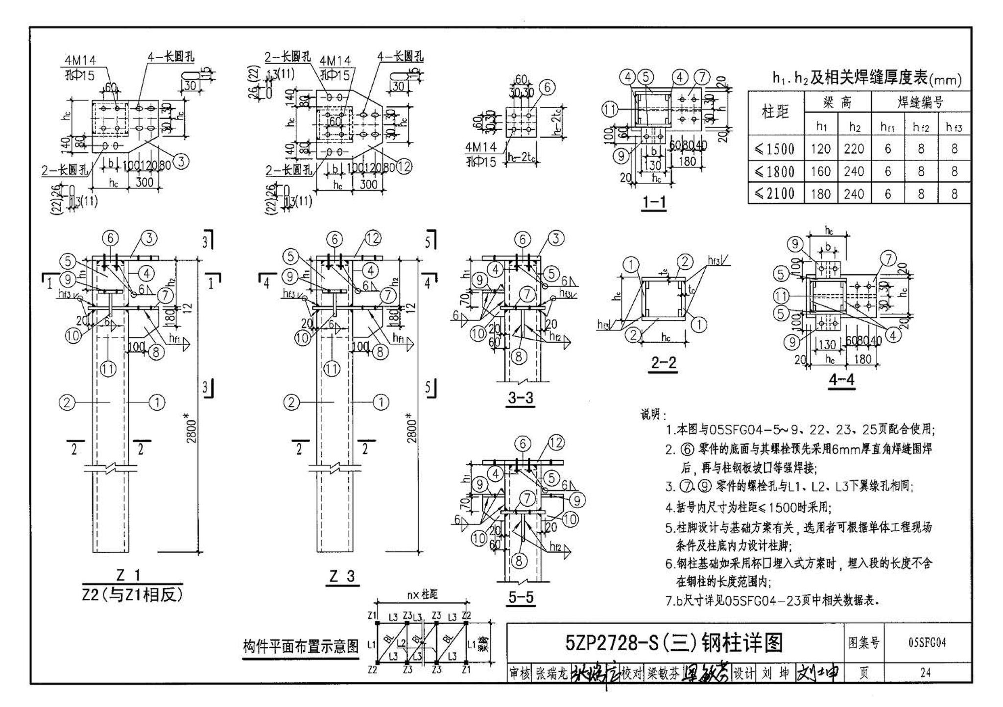 05SFJ05、05SFG04--防空地下室室外出入口部钢结构装配式防倒塌棚架 建筑、结构(设计、加工)合订本