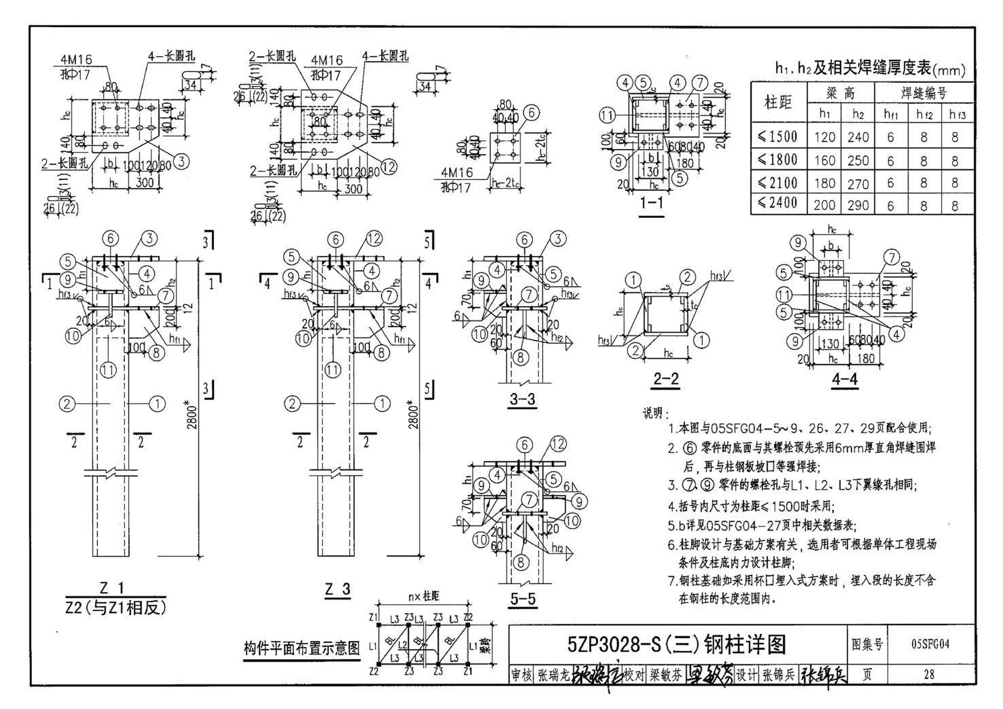 05SFJ05、05SFG04--防空地下室室外出入口部钢结构装配式防倒塌棚架 建筑、结构(设计、加工)合订本