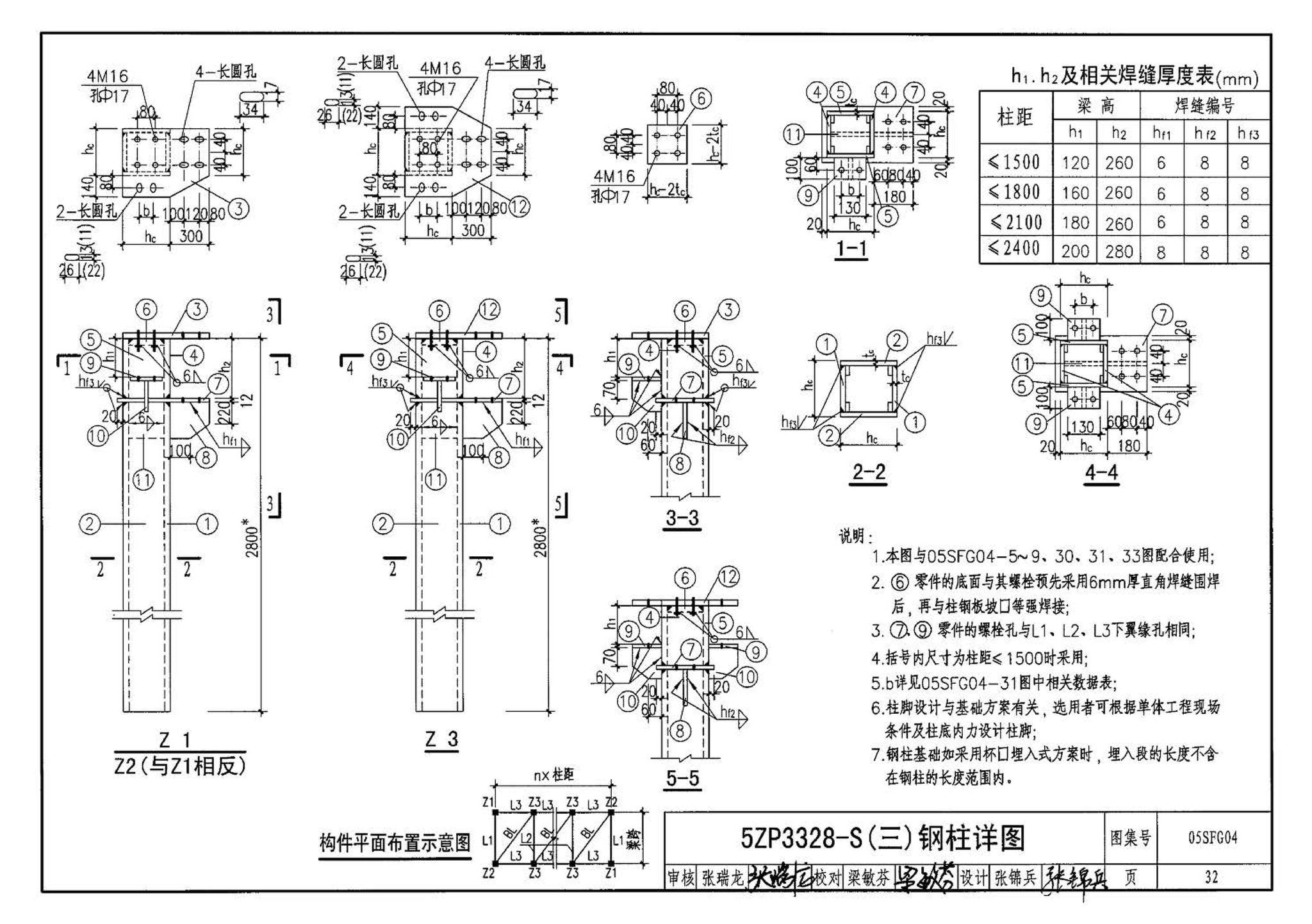 05SFJ05、05SFG04--防空地下室室外出入口部钢结构装配式防倒塌棚架 建筑、结构(设计、加工)合订本