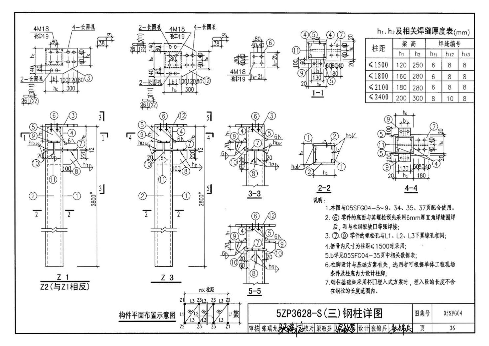 05SFJ05、05SFG04--防空地下室室外出入口部钢结构装配式防倒塌棚架 建筑、结构(设计、加工)合订本