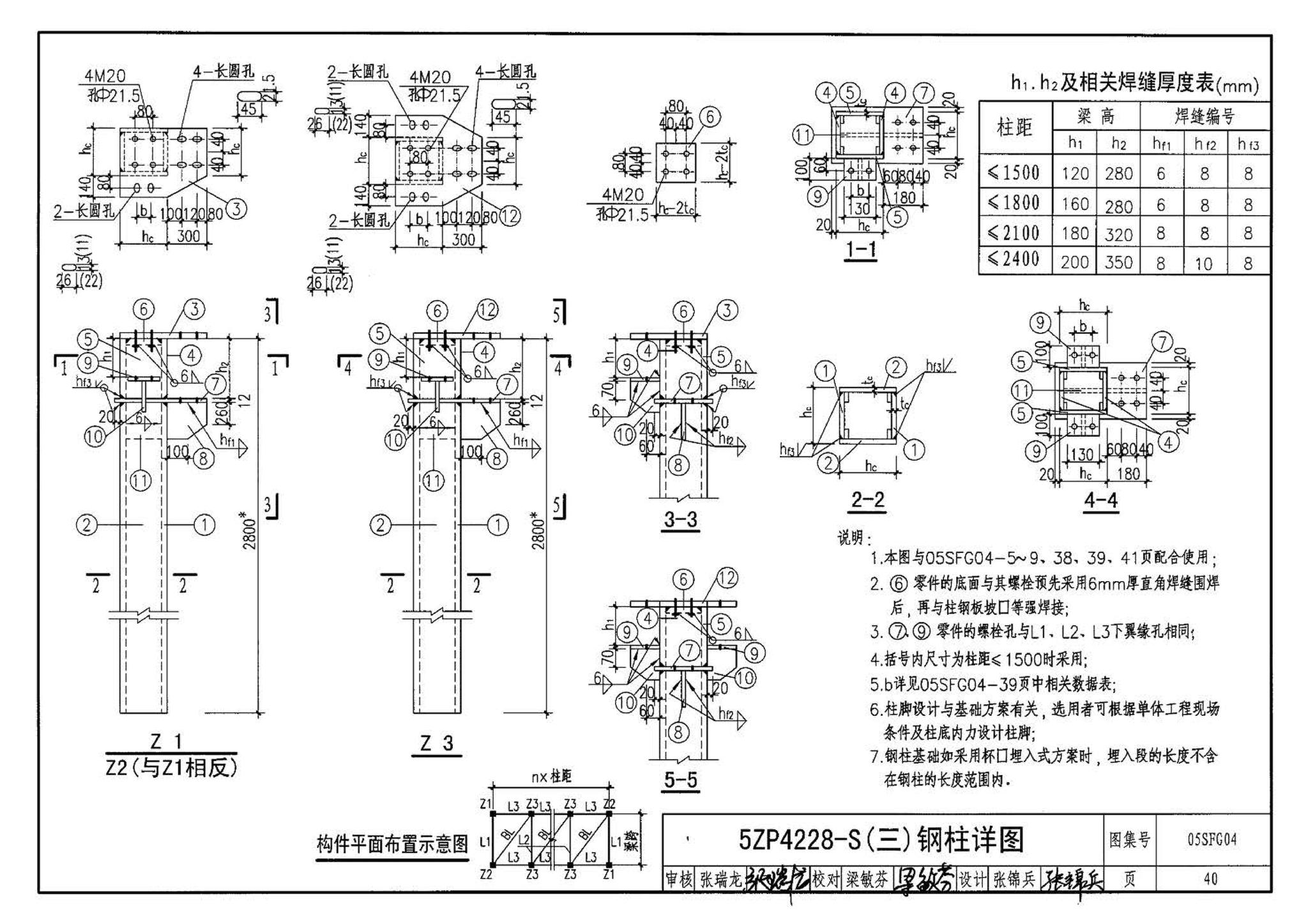 05SFJ05、05SFG04--防空地下室室外出入口部钢结构装配式防倒塌棚架 建筑、结构(设计、加工)合订本