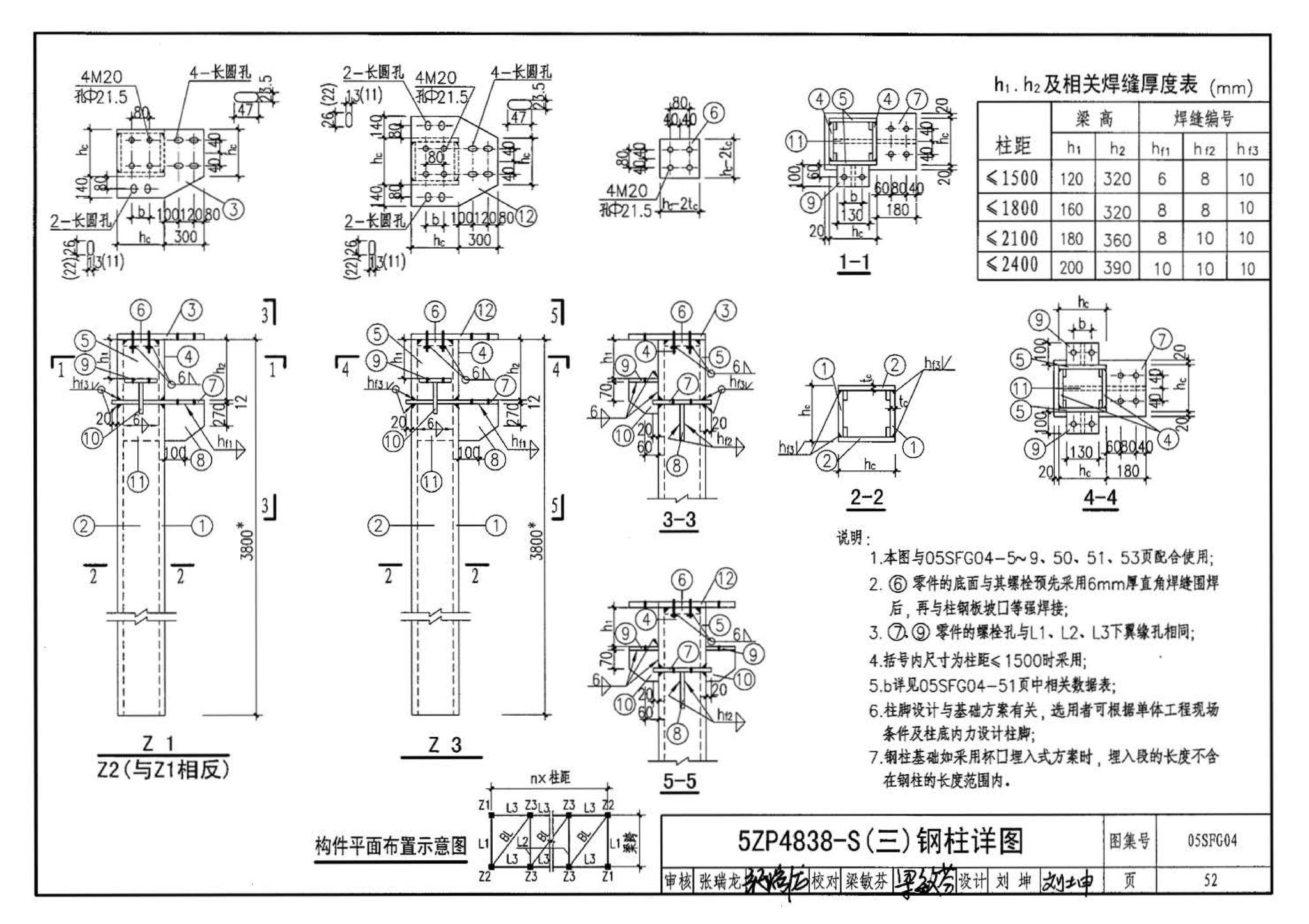 05SFJ05、05SFG04--防空地下室室外出入口部钢结构装配式防倒塌棚架 建筑、结构(设计、加工)合订本