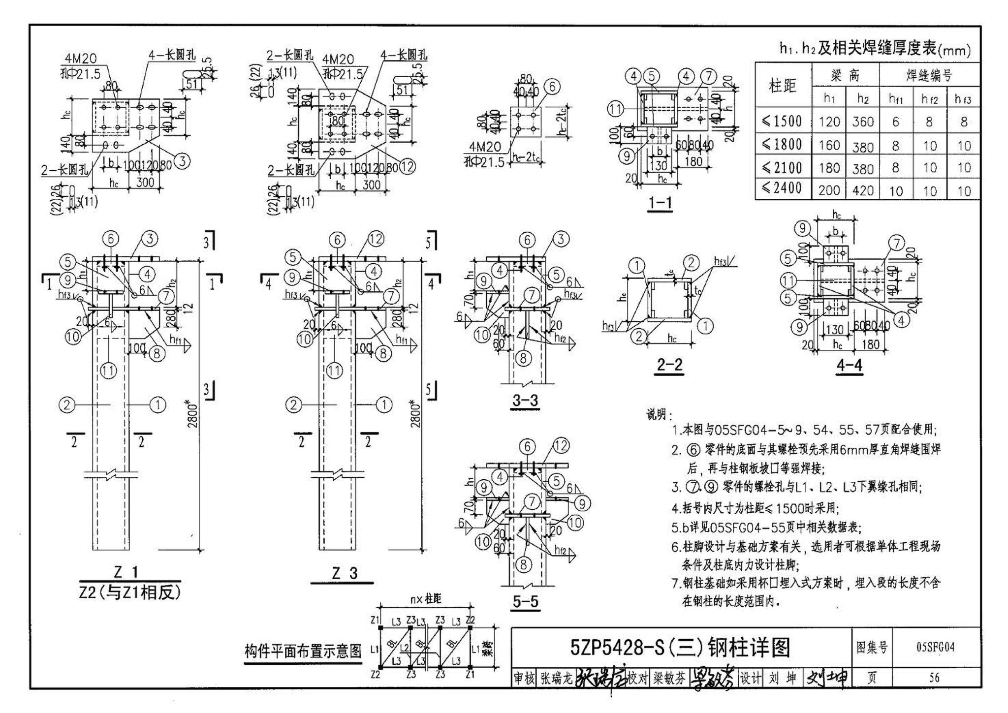 05SFJ05、05SFG04--防空地下室室外出入口部钢结构装配式防倒塌棚架 建筑、结构(设计、加工)合订本