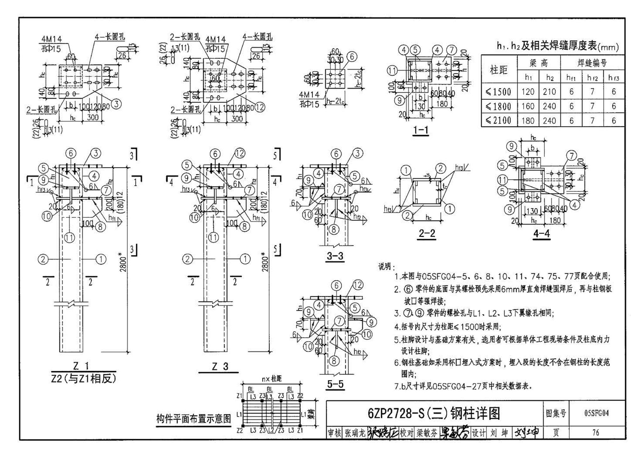 05SFJ05、05SFG04--防空地下室室外出入口部钢结构装配式防倒塌棚架 建筑、结构(设计、加工)合订本